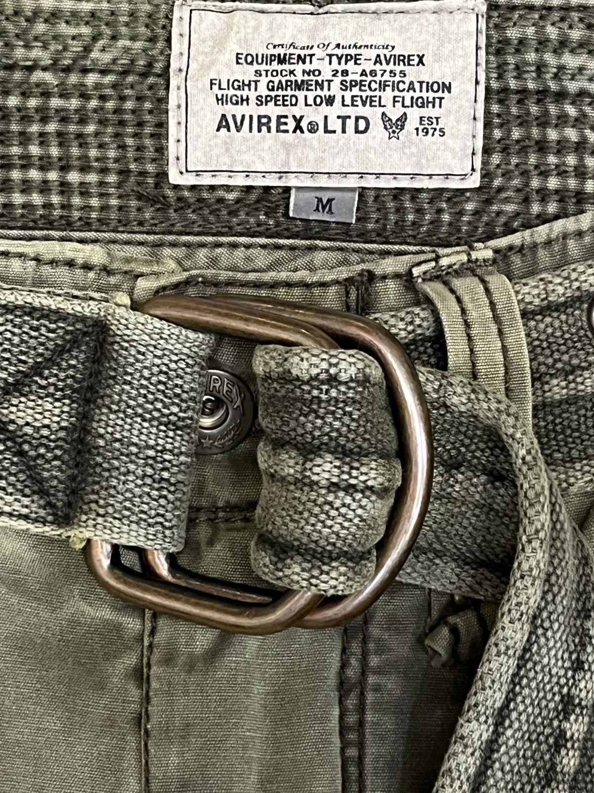 Avirex 🔥Vintage AVIREX Flight Garment Cargo Shorts - Size M (W30") Size US 30 / EU 46 - 14 Thumbnail