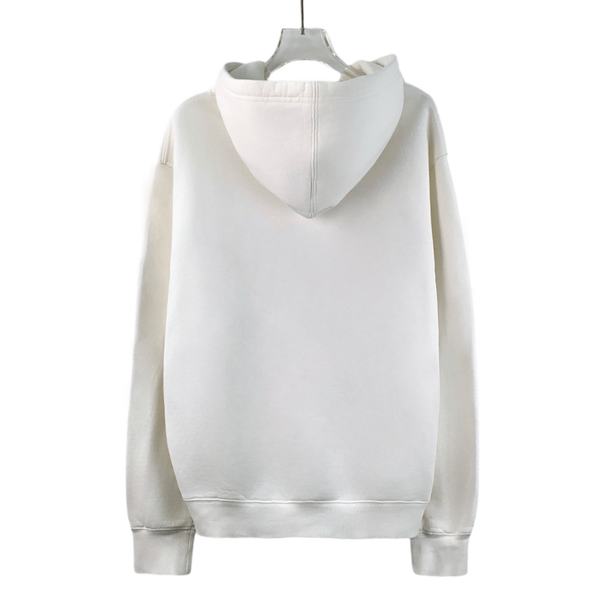 Dior Dior White Cotton Drawstring Hoodie with Logo (Size S) Size S / US 4 / IT 40 - 8 Thumbnail