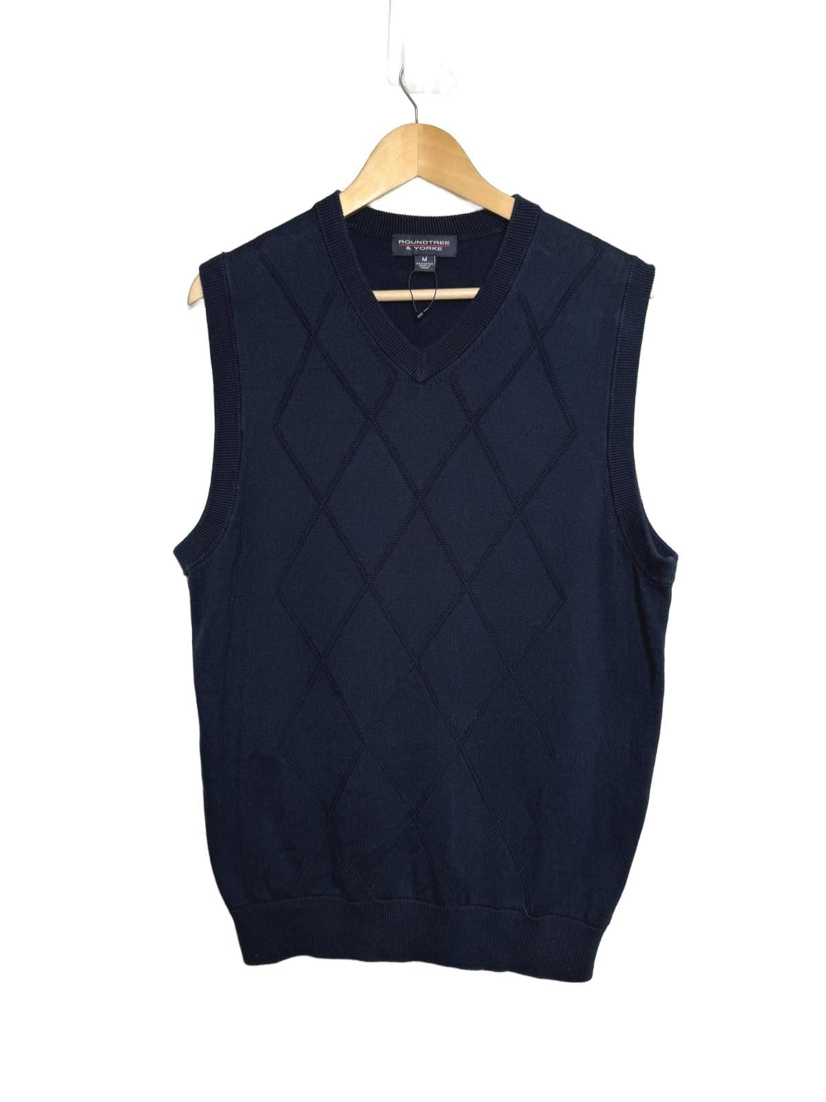 Dockers Navy Blue V-Neck Knit Sweater Vest Size US M / EU 48-50 / 2 - 1 Thumbnail