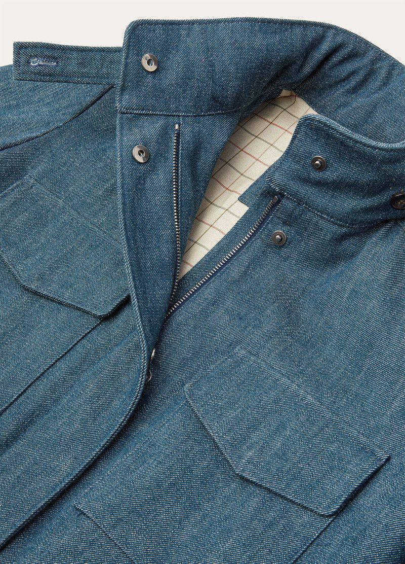 Loro Piana o1srvl11e0526 FAP2842 Traveler Mini Field Jacket in Blue Size M / US 6-8 / IT 42-44 - 7 Thumbnail