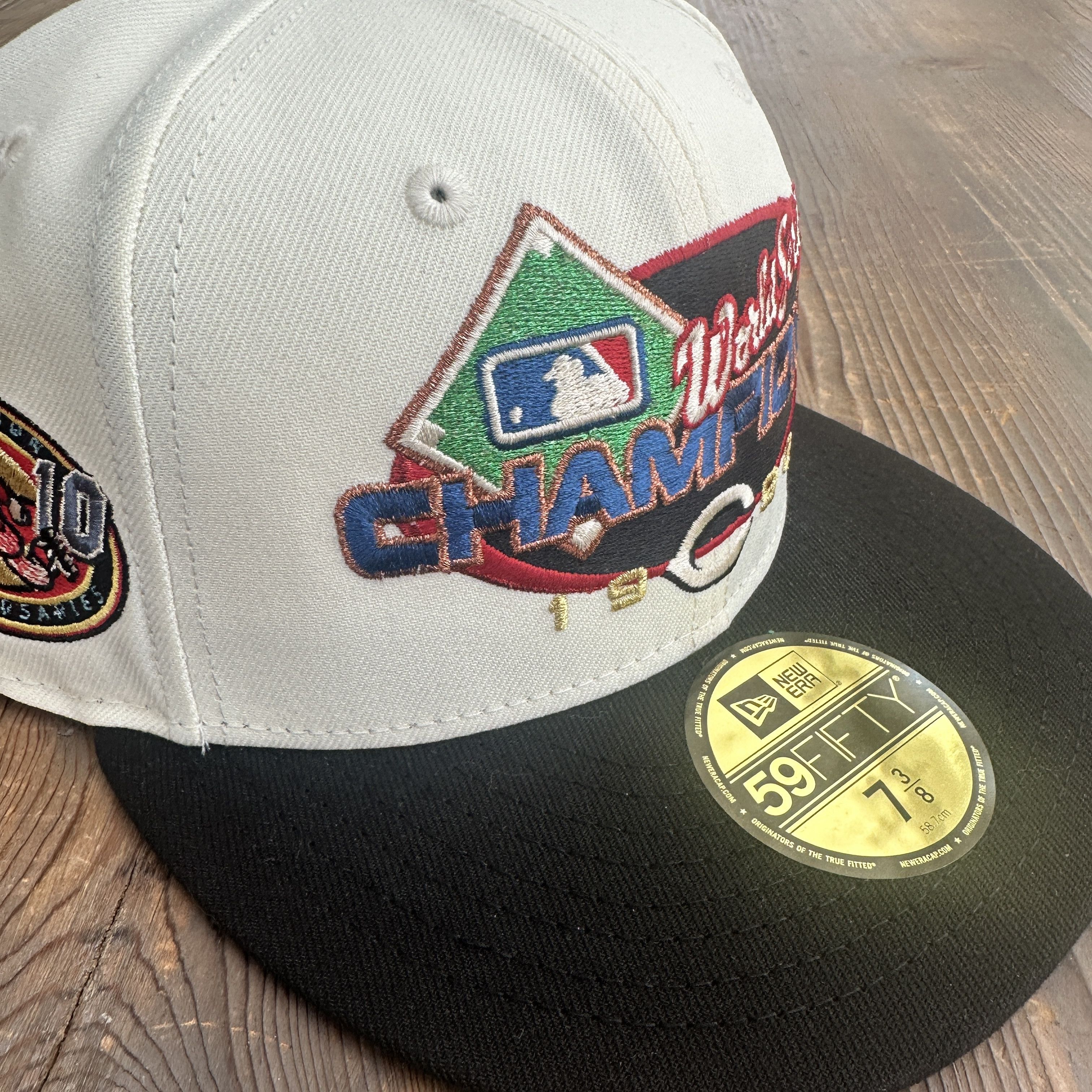 New Era MyFitteds Cincinnati Reds 1990 WS 59Fifty Fitted Hat 7 3/8" Size ONE SIZE - 3 Thumbnail