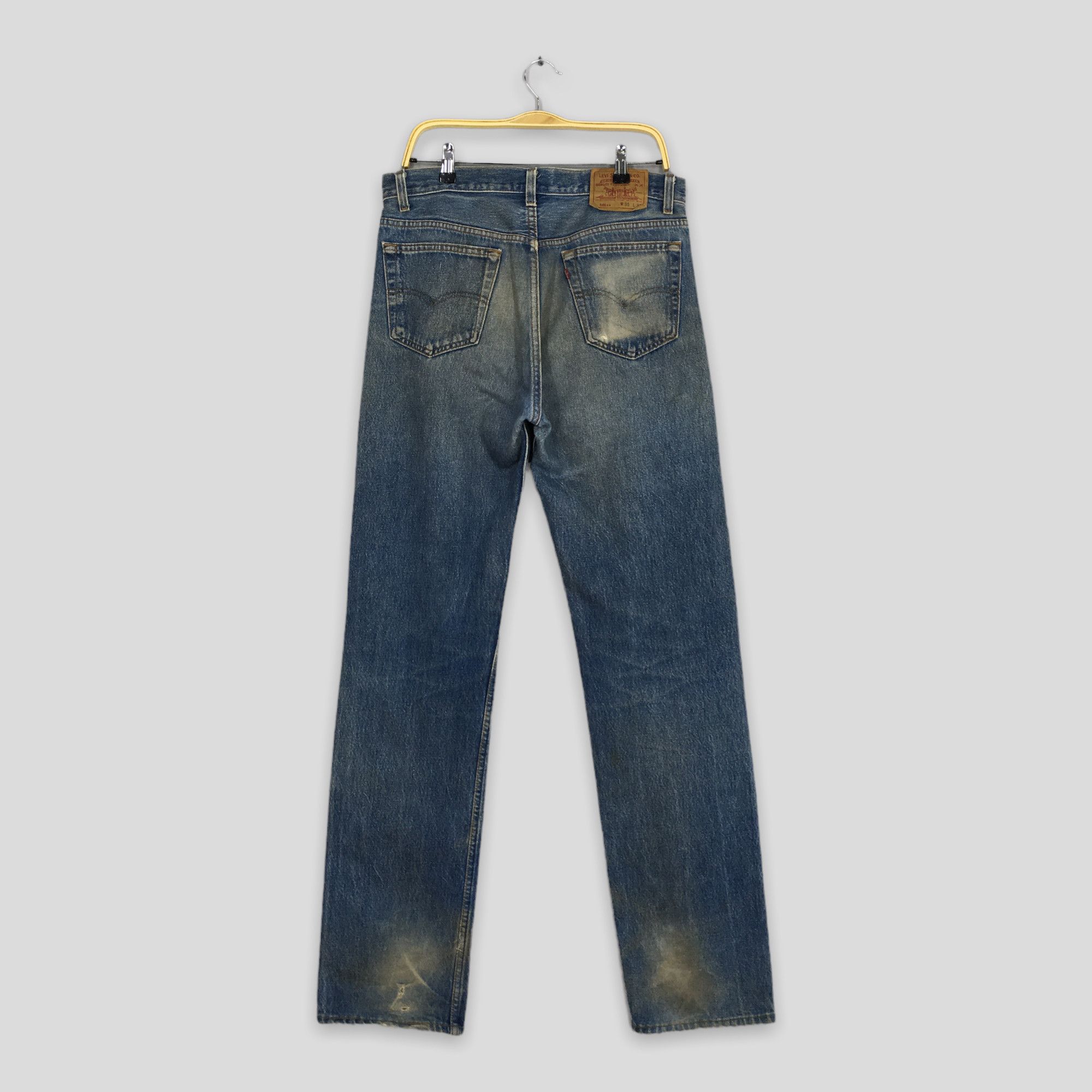 Size 34x34.5 Vintage Levi's 501XX Blue Stone Washed Jeans
