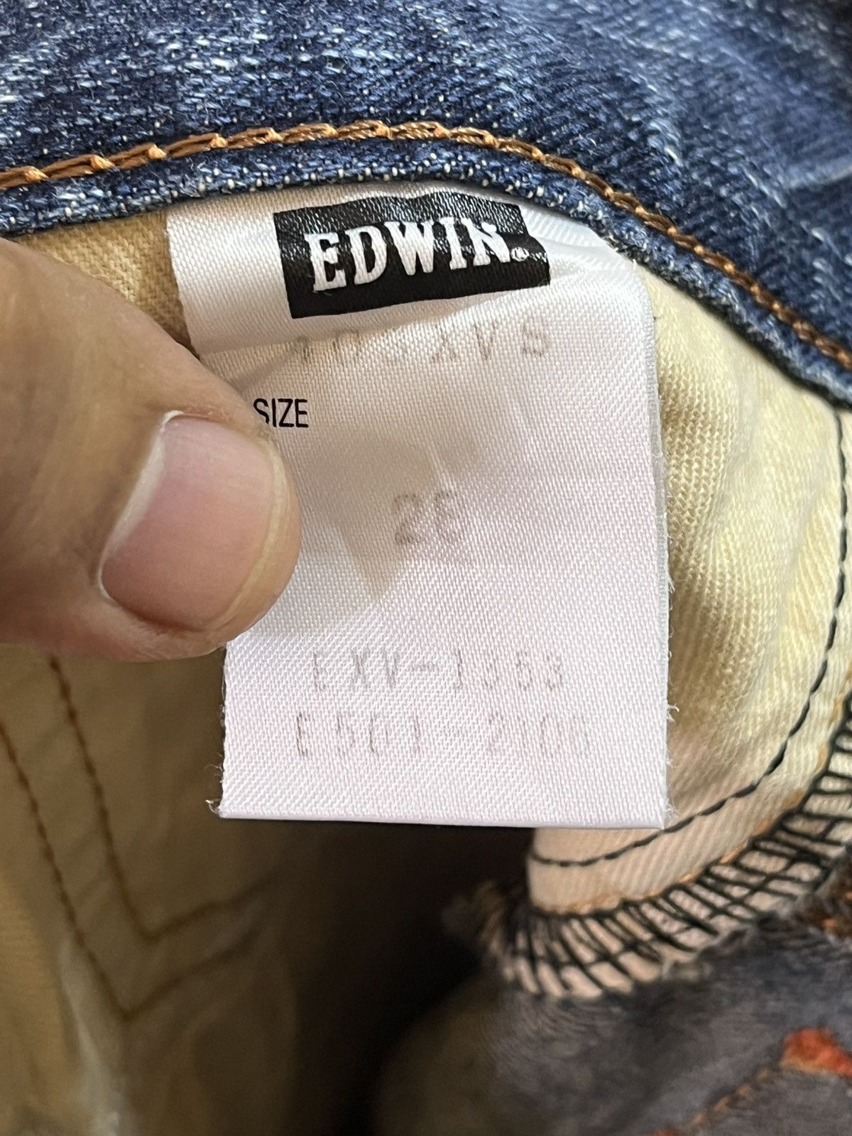 Edwin Vintage Edwin Exclusive Vintage Whiskers Faded Denim Size US 30 / EU 46 - 10 Thumbnail
