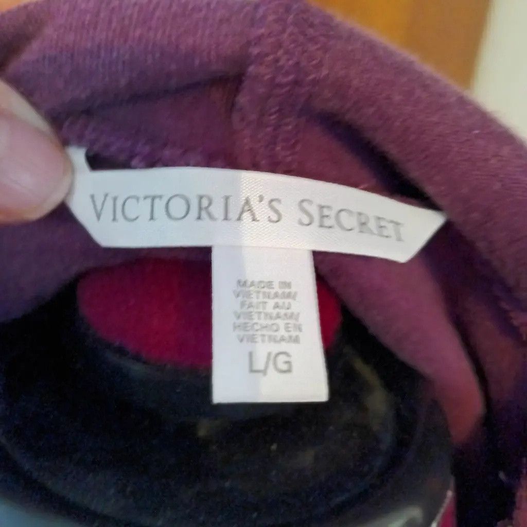 Victoria's Secret Vintage Y2K Victoria’s Secret Velour Zip Hoodie Size L / US 10 / IT 46 - 9 Thumbnail