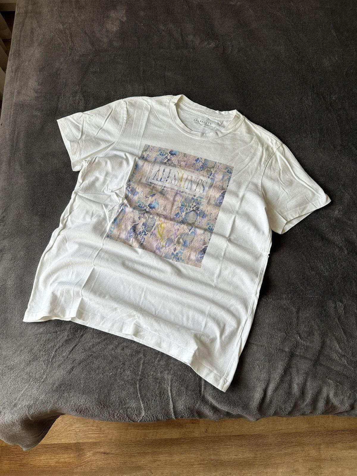 Allsaints × Vintage Vintage Y2K Allsaints Tee Logo Luxury Size US S / EU 44-46 / 1 - 1 Thumbnail