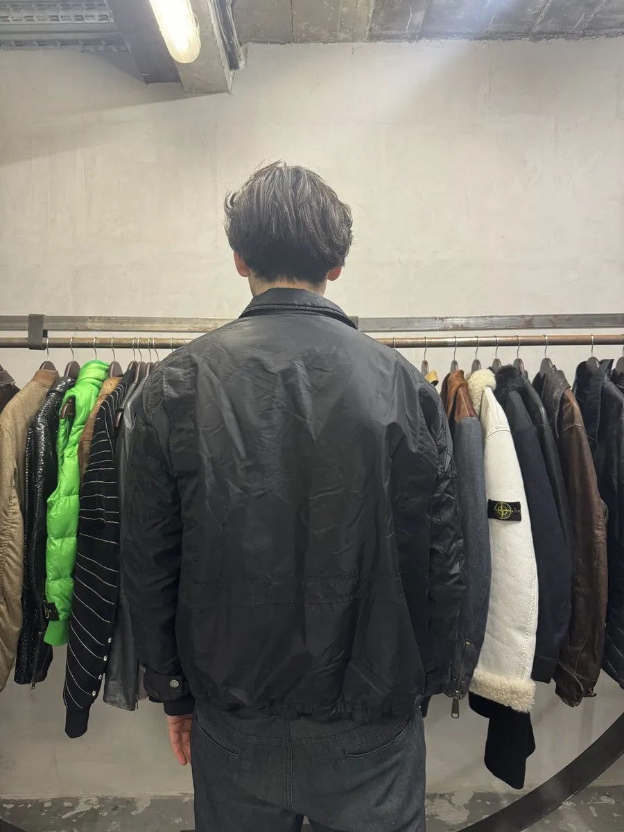 Armani 2000s Armani Black Nylon Bomber Jacket Size US L / EU 52-54 / 3 - 5 Thumbnail