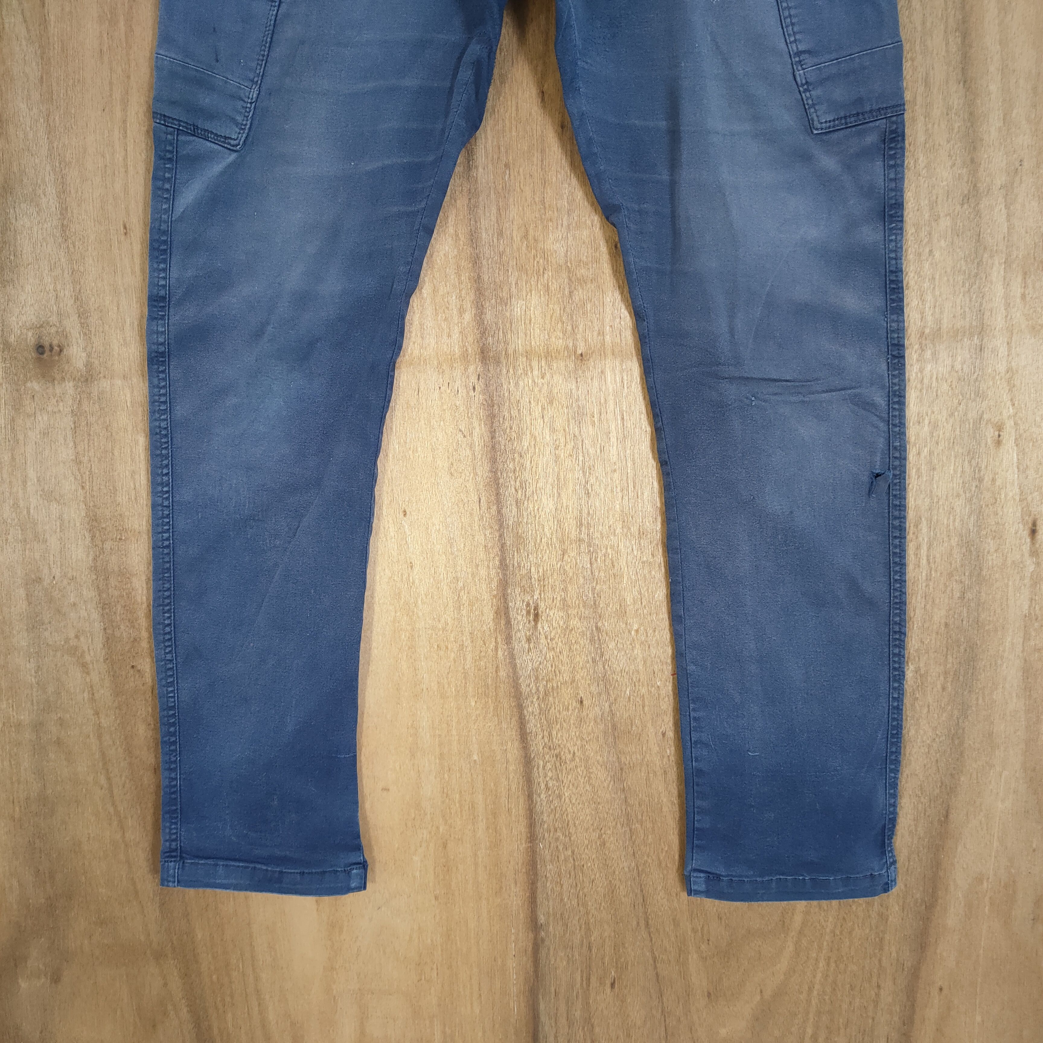 Japanese Brand VINTAGE EVENRIVER FADED WORK CARGO PANTS Size US 32 / EU 48 - 4 Thumbnail