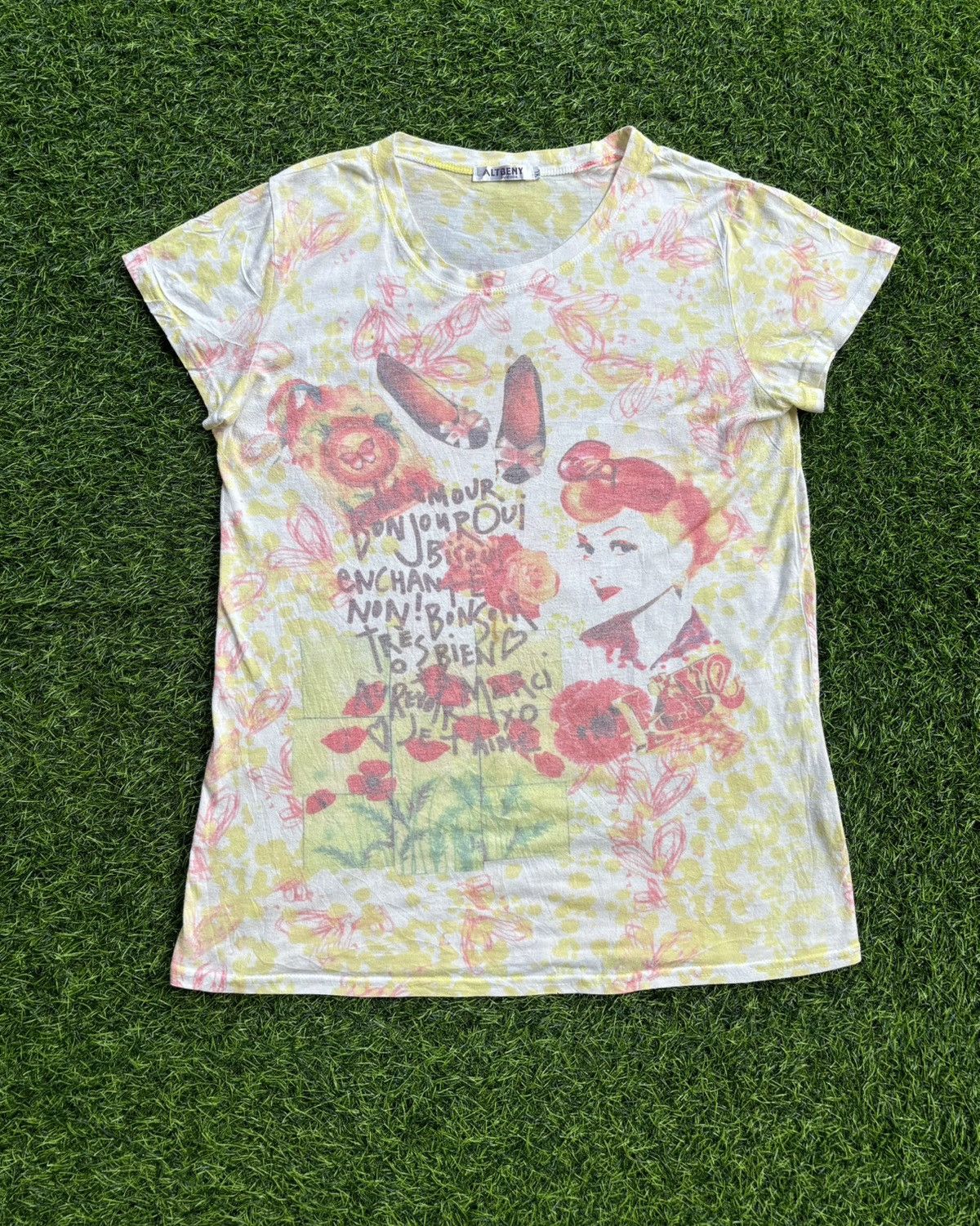 Hysteric Glamour Y2k Altbeny Full Print Women's Tshirt Size XL / US 12-14 / IT 48-50 - 1 Thumbnail