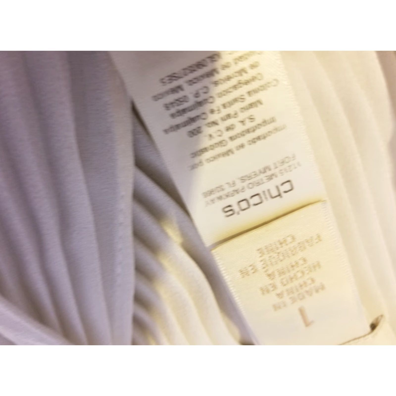 Vintage Chico's Shirt Blouse Womens 1 White Long Sleeve Size XS / US 0-2 / IT 36-38 - 5 Thumbnail