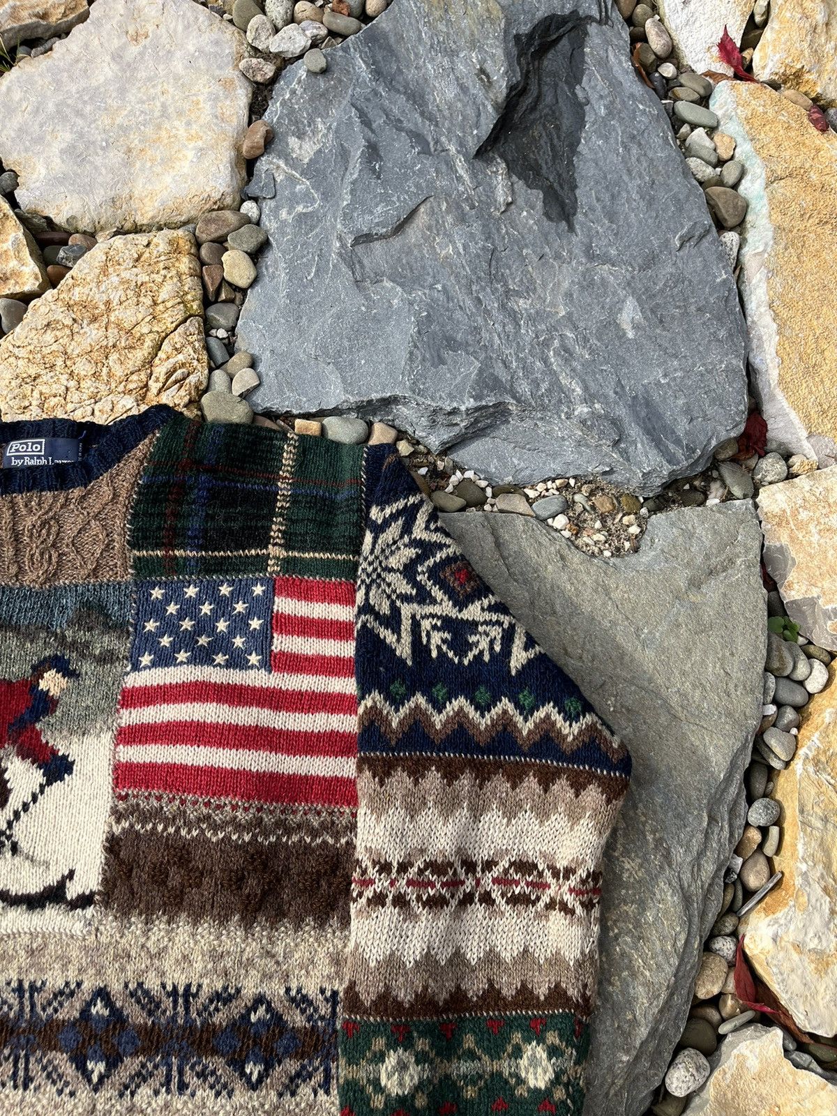 Ralph Lauren Vintage Polo Ralph Lauren 90s sweater hand knit ski kanye Size US L / EU 52-54 / 3 - 3 Thumbnail
