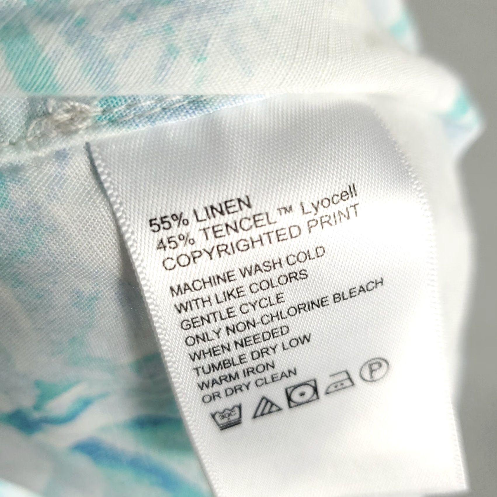 Tommy Bahama Tommy Bahama Shirt Mens Medium Blue Floral Linen Blend Hawaiian Short Sleeve* Size US M / EU 48-50 / 2 - 7 Thumbnail