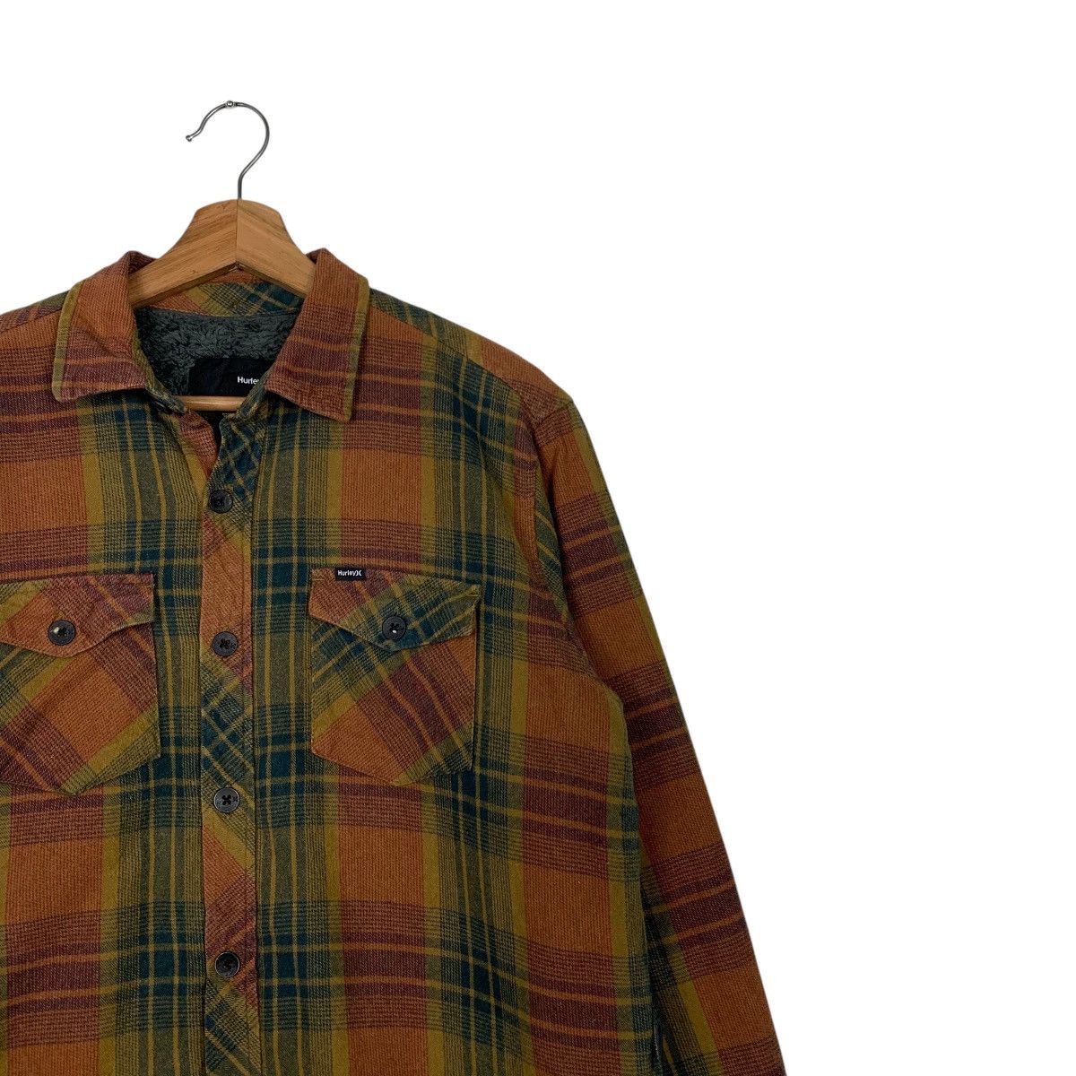 Hurley HURLEY Fleece Lined Checked Tartan Flannel #1843-C80 Size US S / EU 44-46 / 1 - 5 Thumbnail