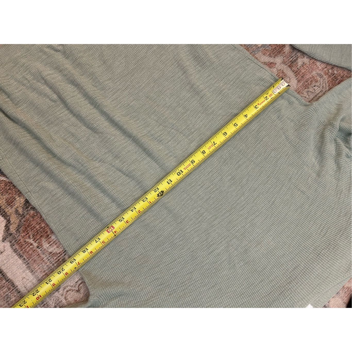 Lou & Grey Lou & Grey Sage Green Pullover Long Sleeve Sweater Nylon Ray Size L / US 10 / IT 46 - 3 Thumbnail