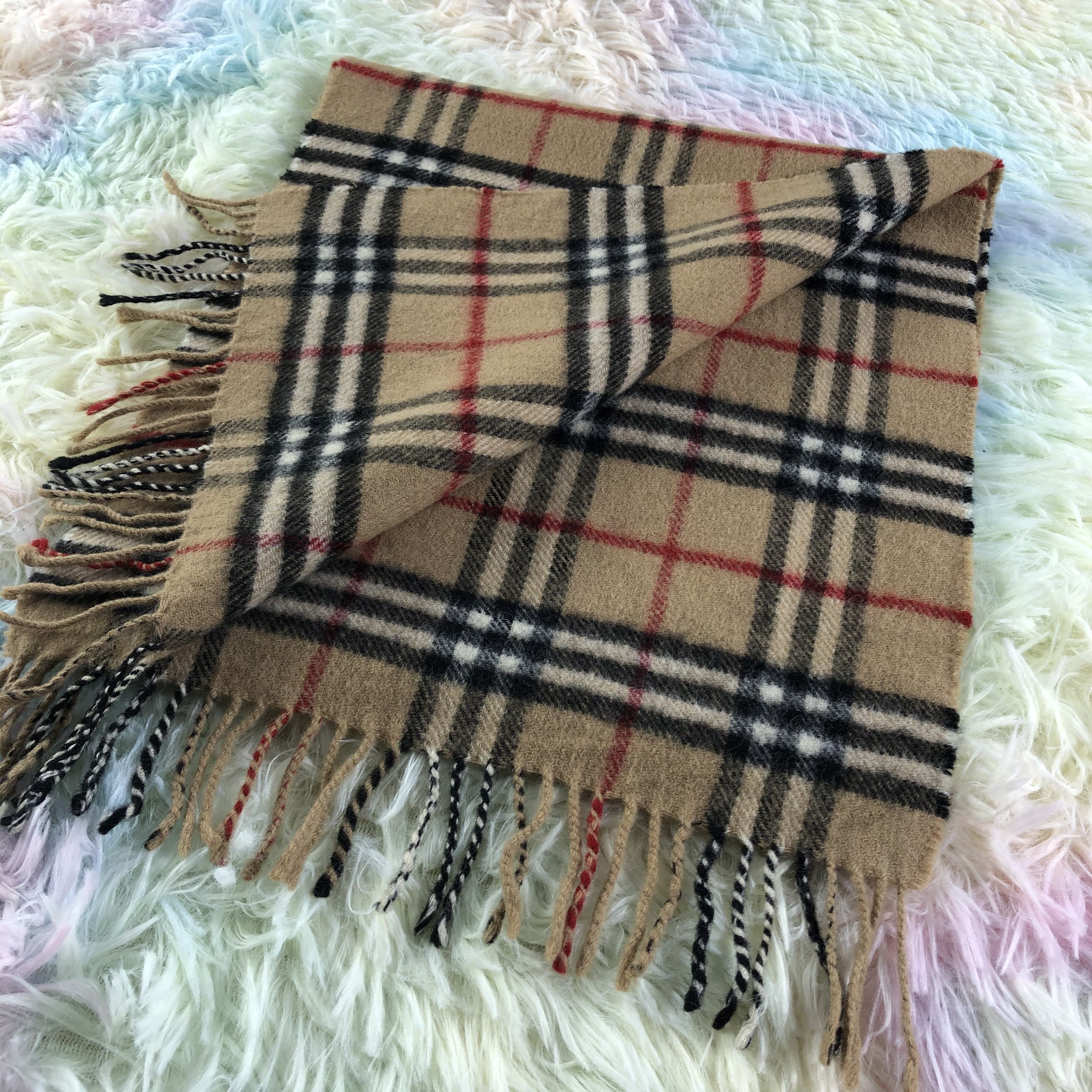 Burberry × Vintage Burberry Scarf / Muffler / Neckwear - KM461 Size ONE SIZE - 4 Thumbnail