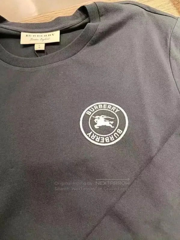Burberry Burberry Blue Cotton Long Sleeve Sweatshirt. Size US M / EU 48-50 / 2 - 3 Thumbnail