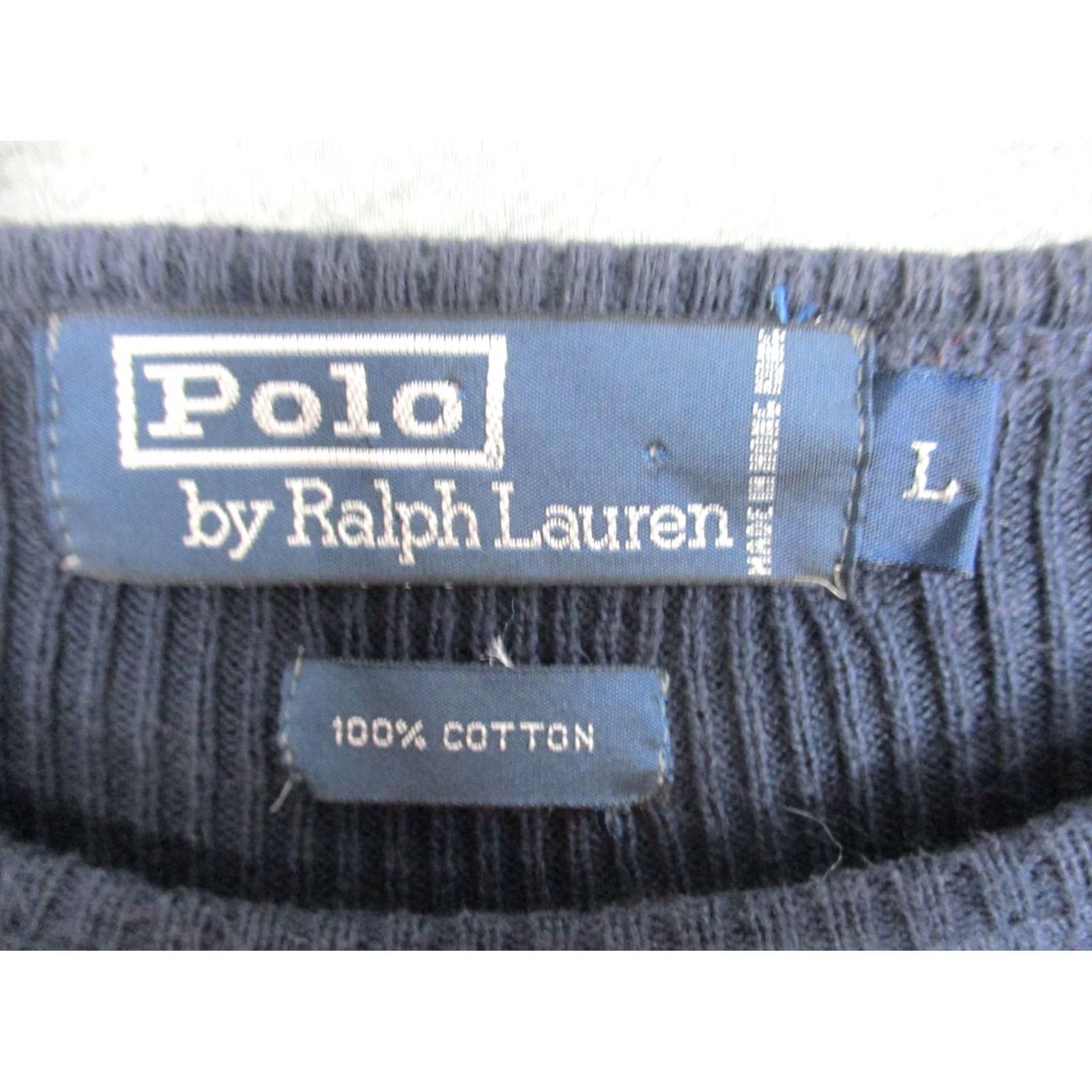 Ralph Lauren VINTAGE Polo Ralph Lauren Sweater Men’s Large Blue Made in Hong Kong Size US L / EU 52-54 / 3 - 2 Thumbnail