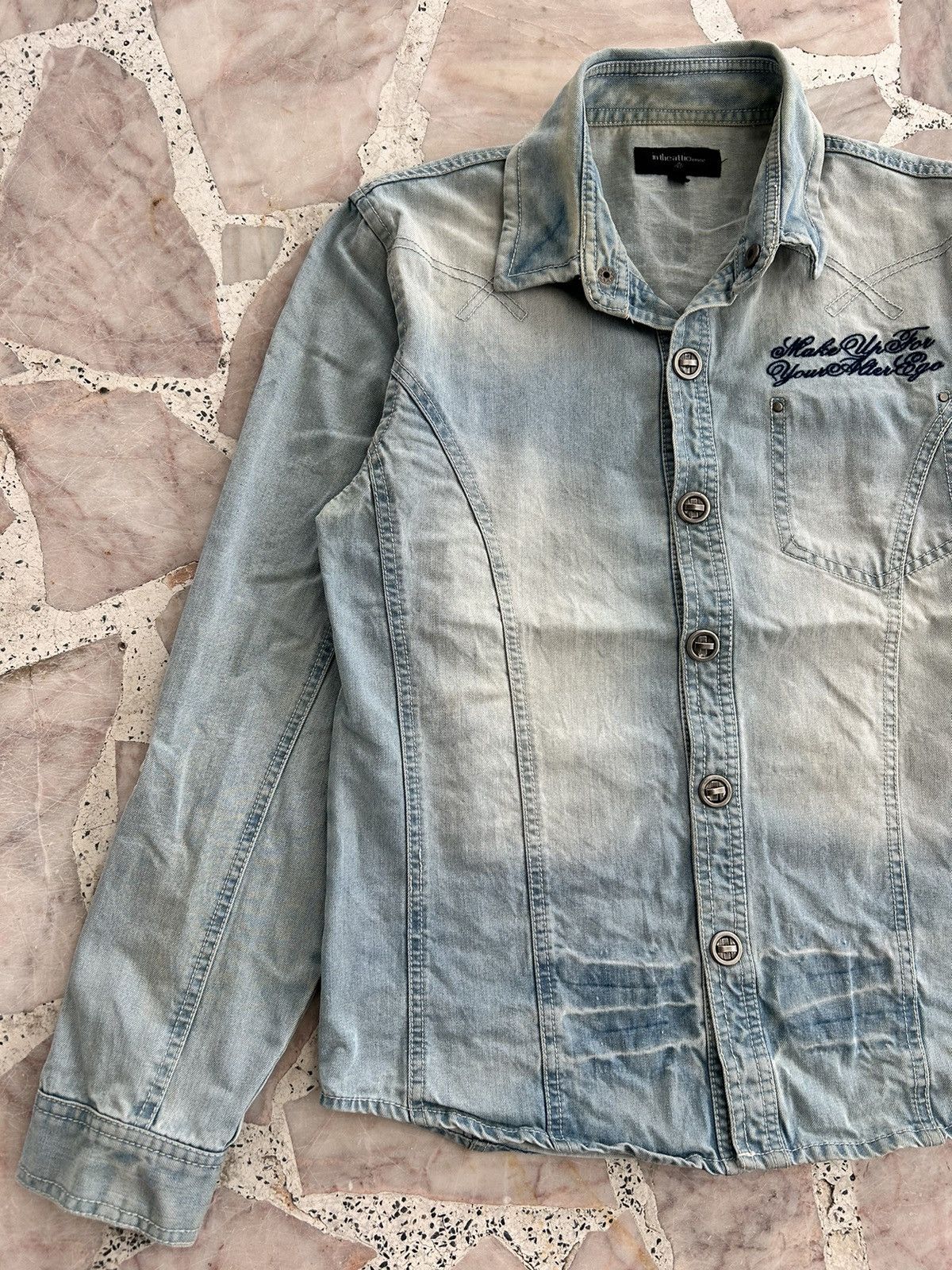 In The Attic In The Attic Homme Backhit Denim Shirt Size US S / EU 44-46 / 1 - 4 Thumbnail