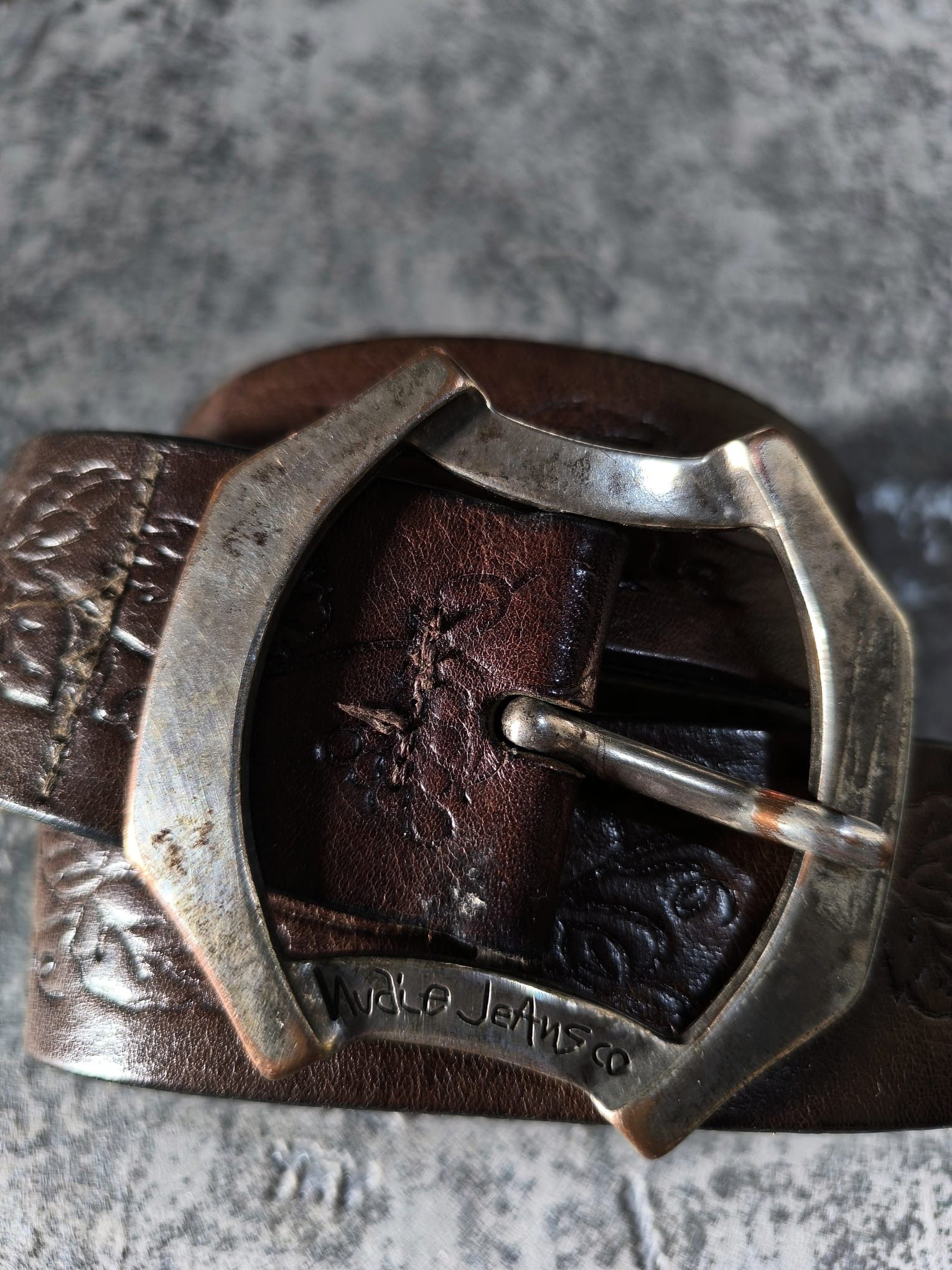 Nudie Jeans vintage nudie jeans italy leather belt western pattern Size ONE SIZE - 3 Thumbnail