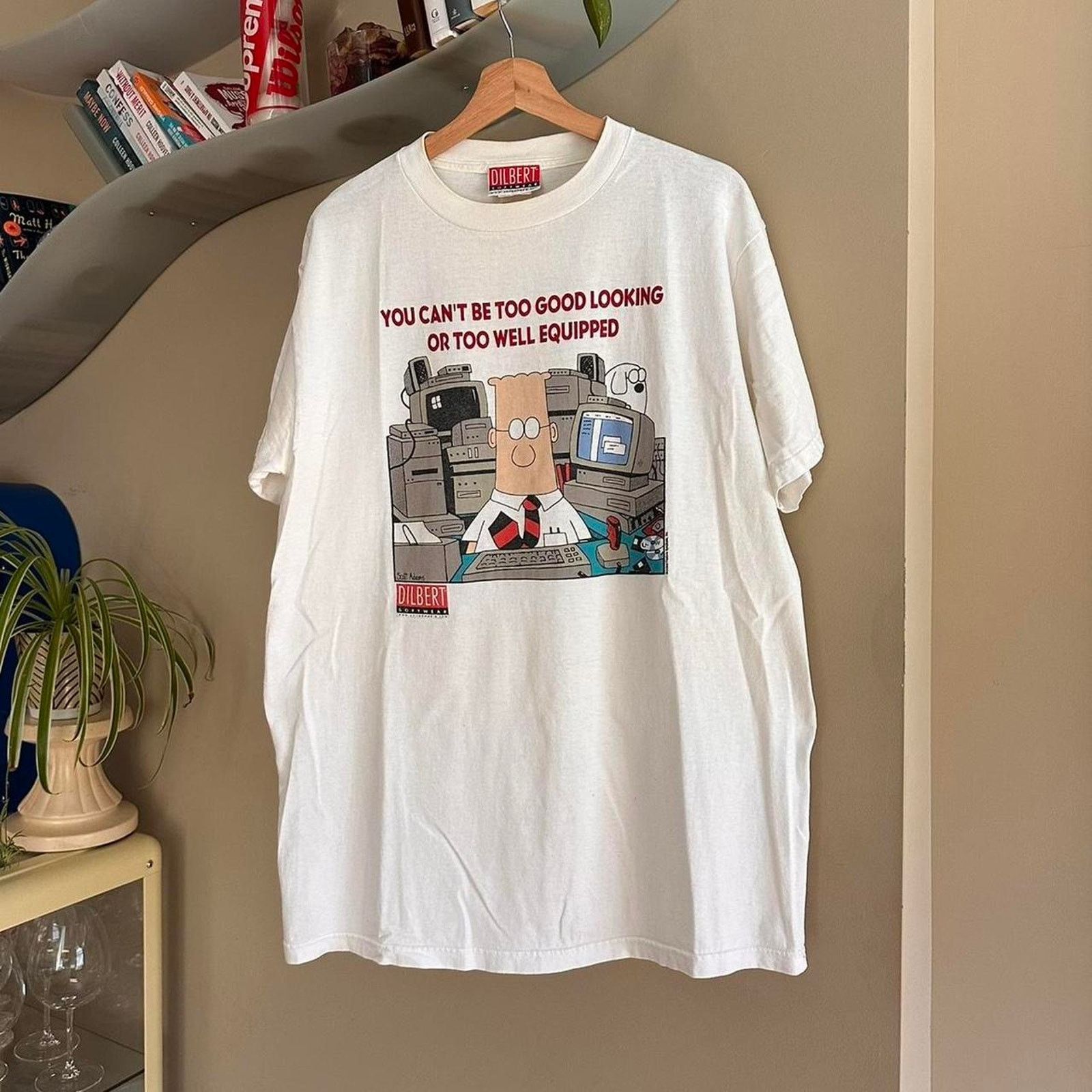 Vintage Vintage 90s Dilbert Cartoon Shirt Size US L / EU 52-54 / 3 - 1 Thumbnail