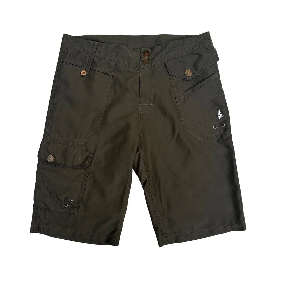 GSUS Sindustries × Vintage Gsus Sindustries 2000 Y2k Vintage Cargo Khaki W34 Shorts Size US 34 / EU 50 - 1 Thumbnail