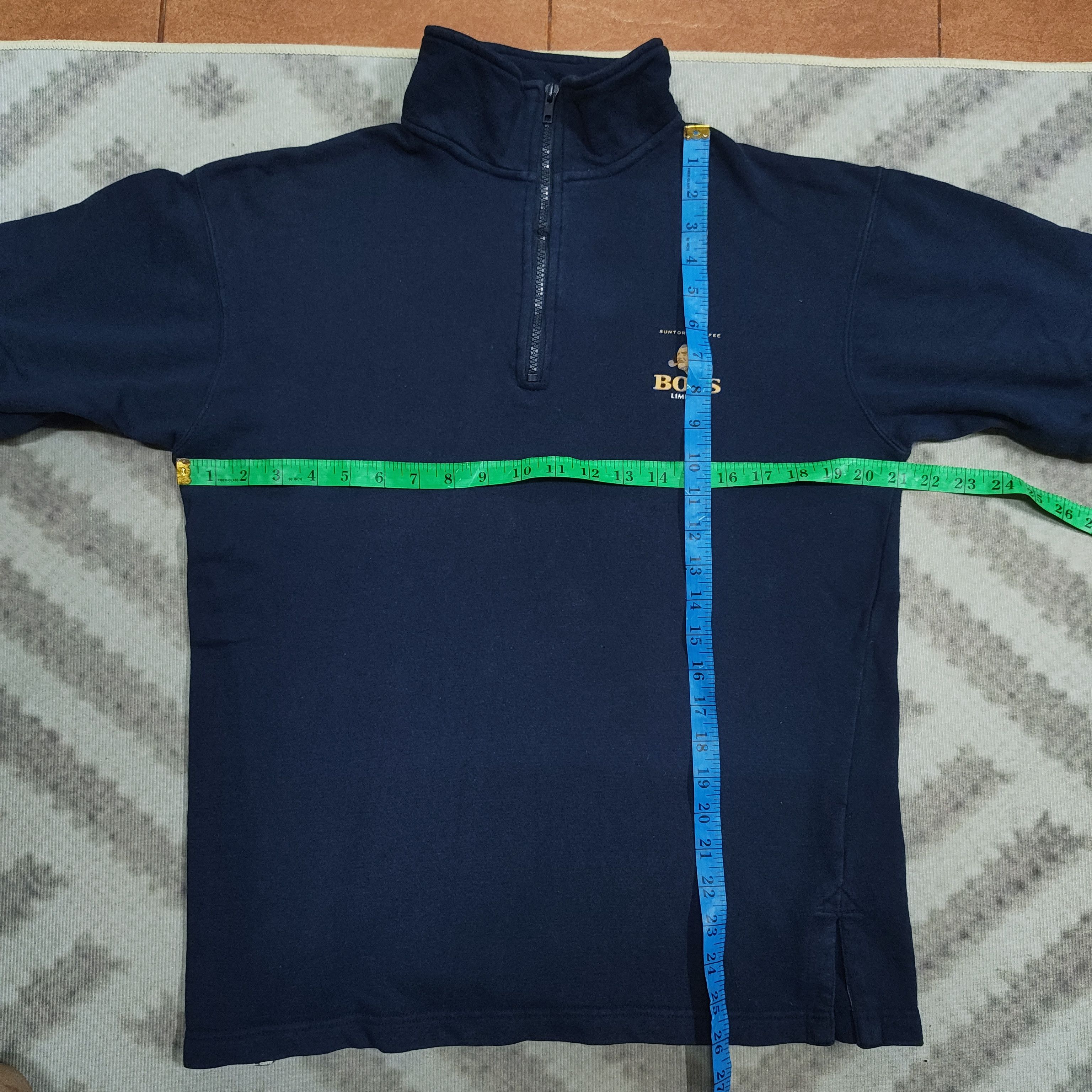 Japanese Brand Vintage SUNTORY COFFEE Short Sleeve 3/4 Zipper Sweatshirt Size US M / EU 48-50 / 2 - 8 Thumbnail