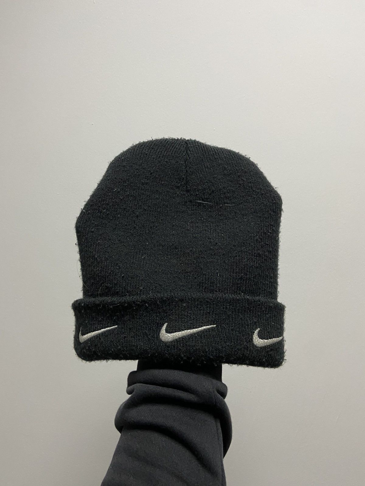 Nike × Vintage Nike Hat Vintage Logo swoosh beanie Y2K Size ONE SIZE - 1 Thumbnail
