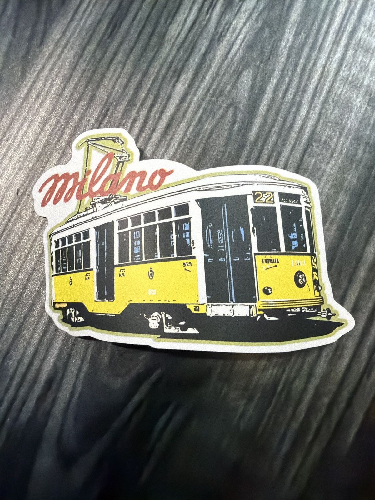 Hypebeast Milano Classic Yellow Tram Sticker Size ONE SIZE - 1 Thumbnail