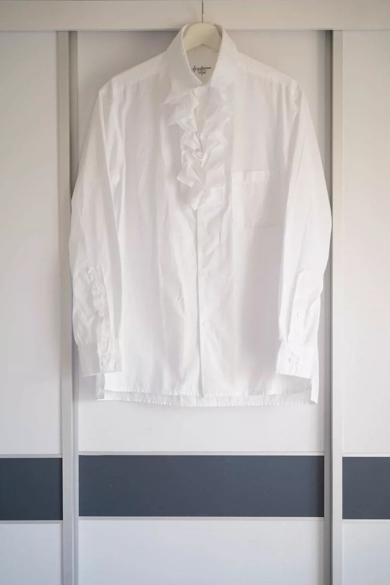 Yohji Yamamoto Yohji Yamamoto White Ruffled Dress Shirt