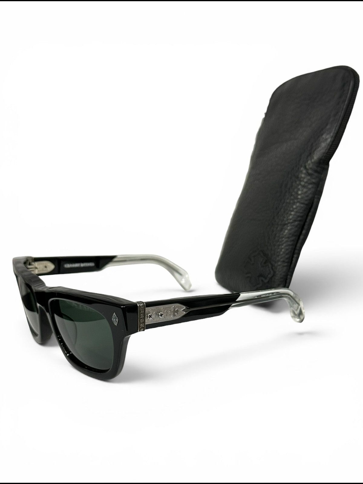 Chrome Hearts Chrome Hearts Dick Fitzener Smoke/Black Sunglasses Size ONE SIZE - 1 Thumbnail
