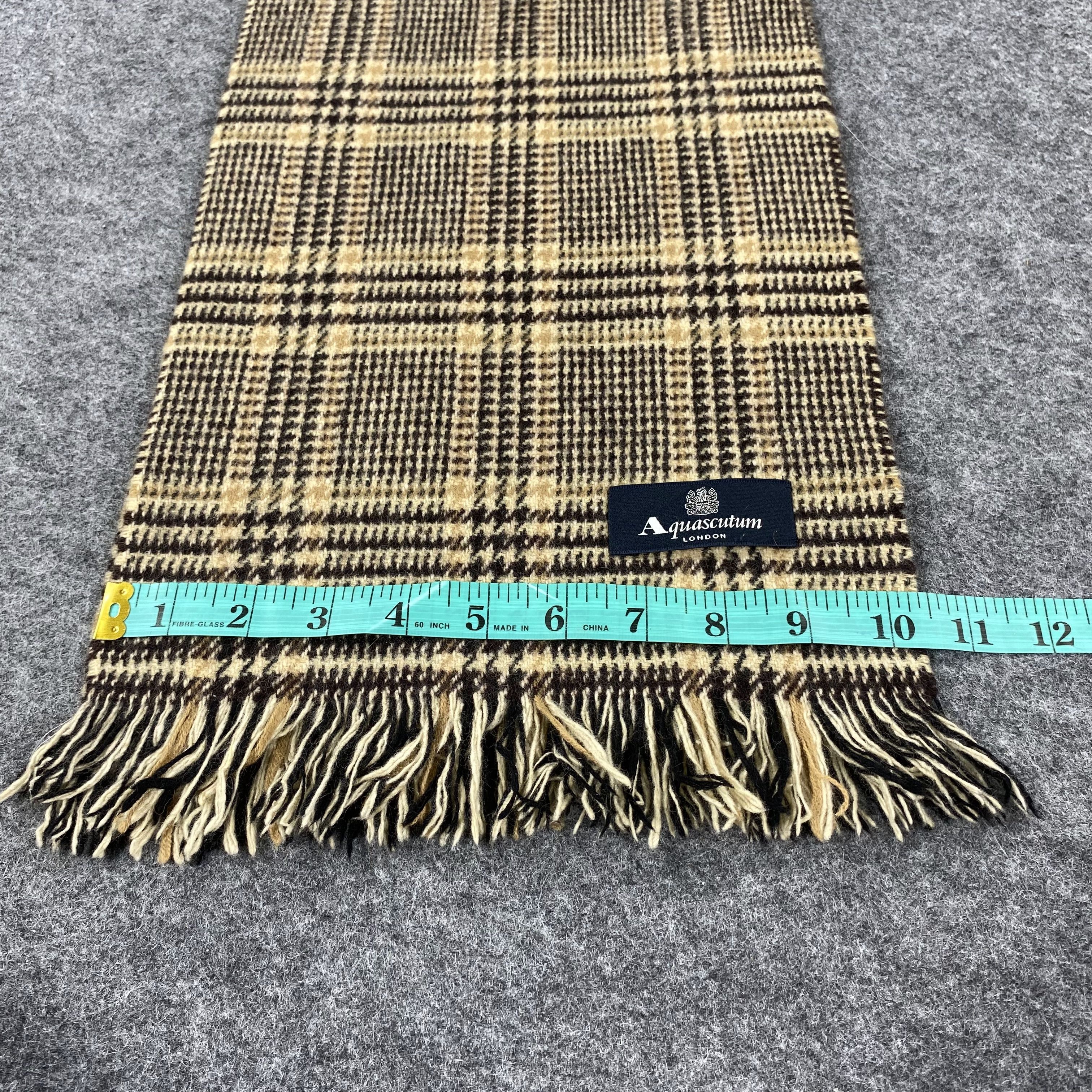Aquascutum × Vintage GF10170 Aquascutum Scarf Neck Wear Muffler Nova Check Size ONE SIZE - 4 Thumbnail