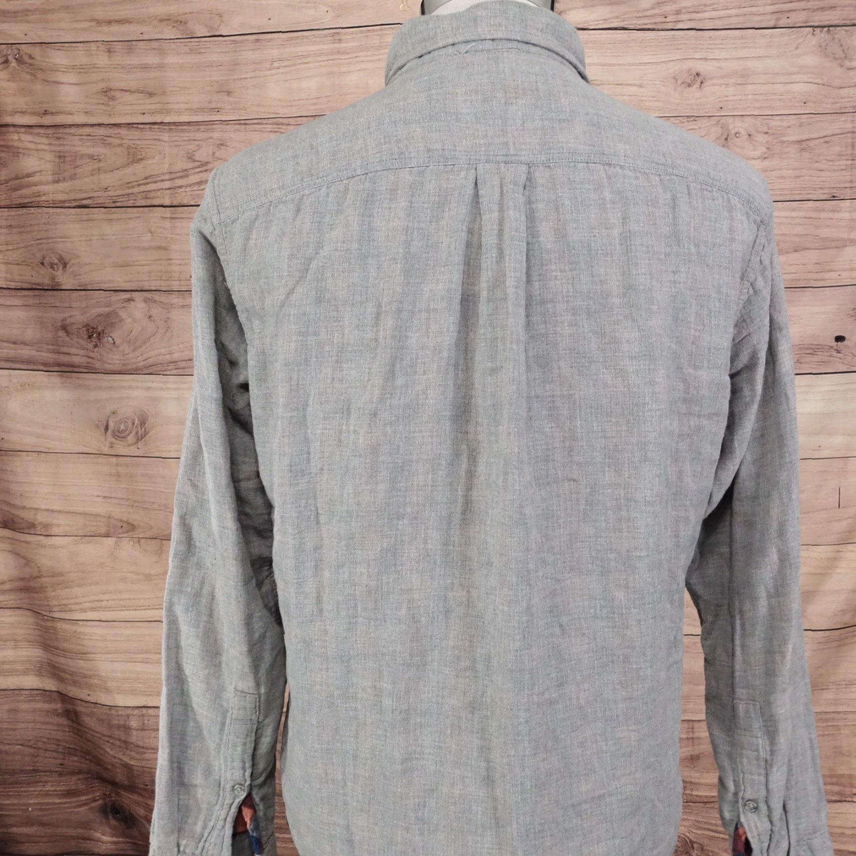 Eddie Bauer EDDIE BAUER Classic Fit Button-Up Shirt Mens M Medium Gray Long Sleeve Cotton Casual Workwear Size US M / EU 48-50 / 2 - 4 Thumbnail