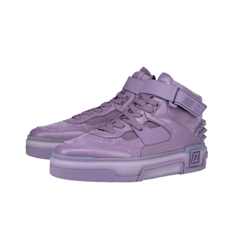 Christian Louboutin oc11z0125 Astroloubi Mid Top Sneaker in Purple Size US 15 / EU 48 - 3 Thumbnail