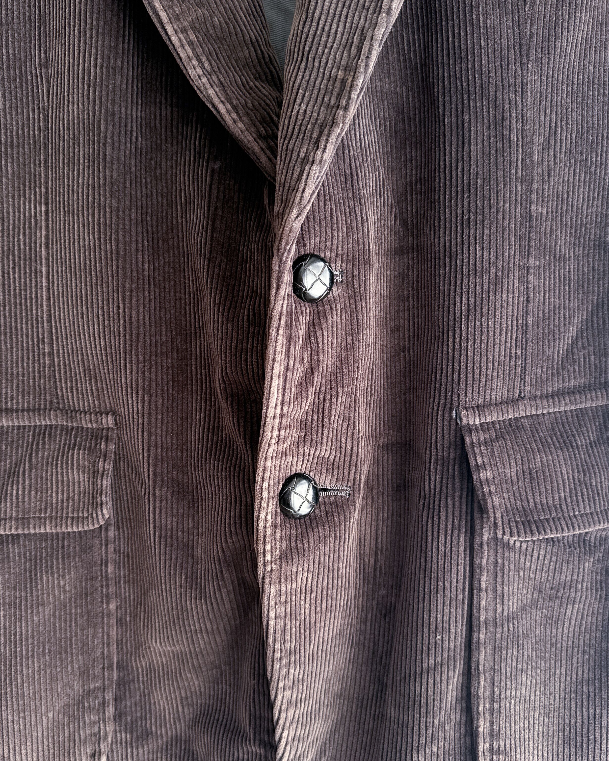 Vintage Vintage 1980s Cambridge Classics Gray Corduroy Blazer 42S Size 42S - 2 Thumbnail