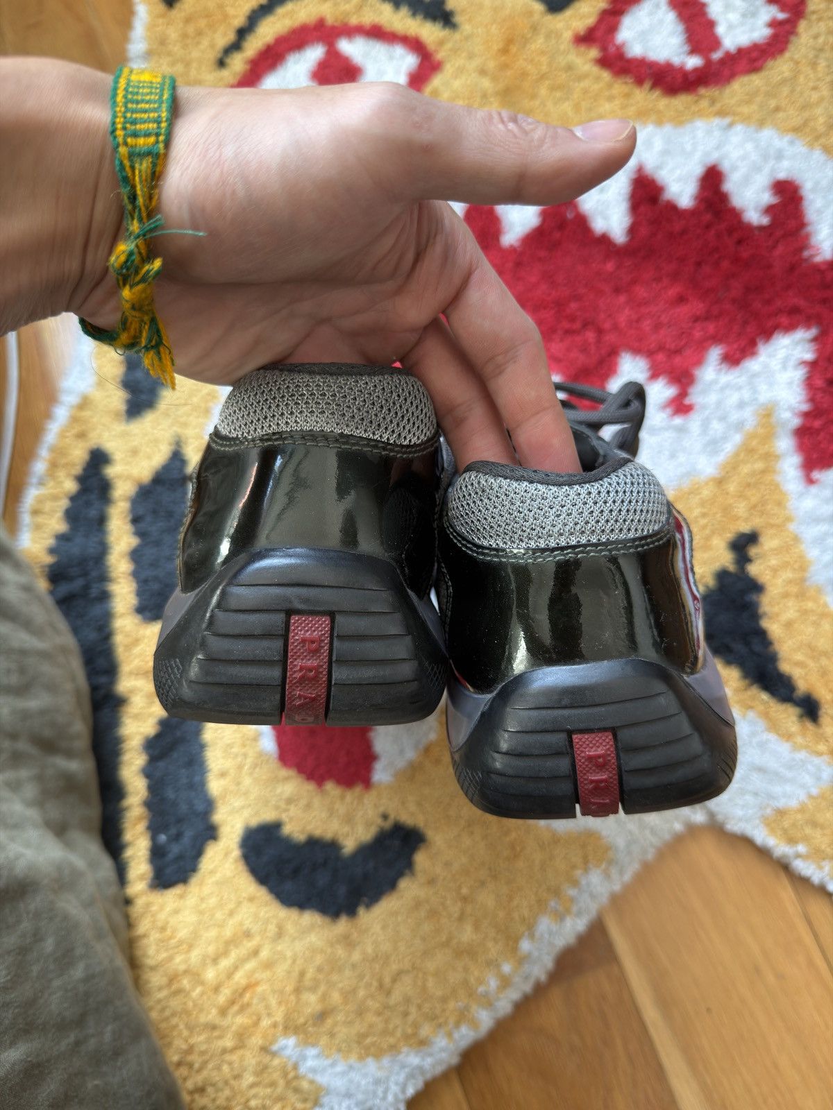 Prada Prada Cups Asphalt Grey/Forest Green Size US 7 / EU 40 - 5 Thumbnail