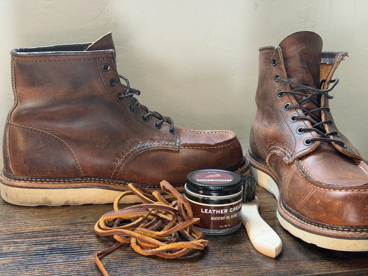 Red Wing Redwing Boots - 1907 Classic Moc Toe - Size 9 Size US 9 / EU 42 - 8 Thumbnail