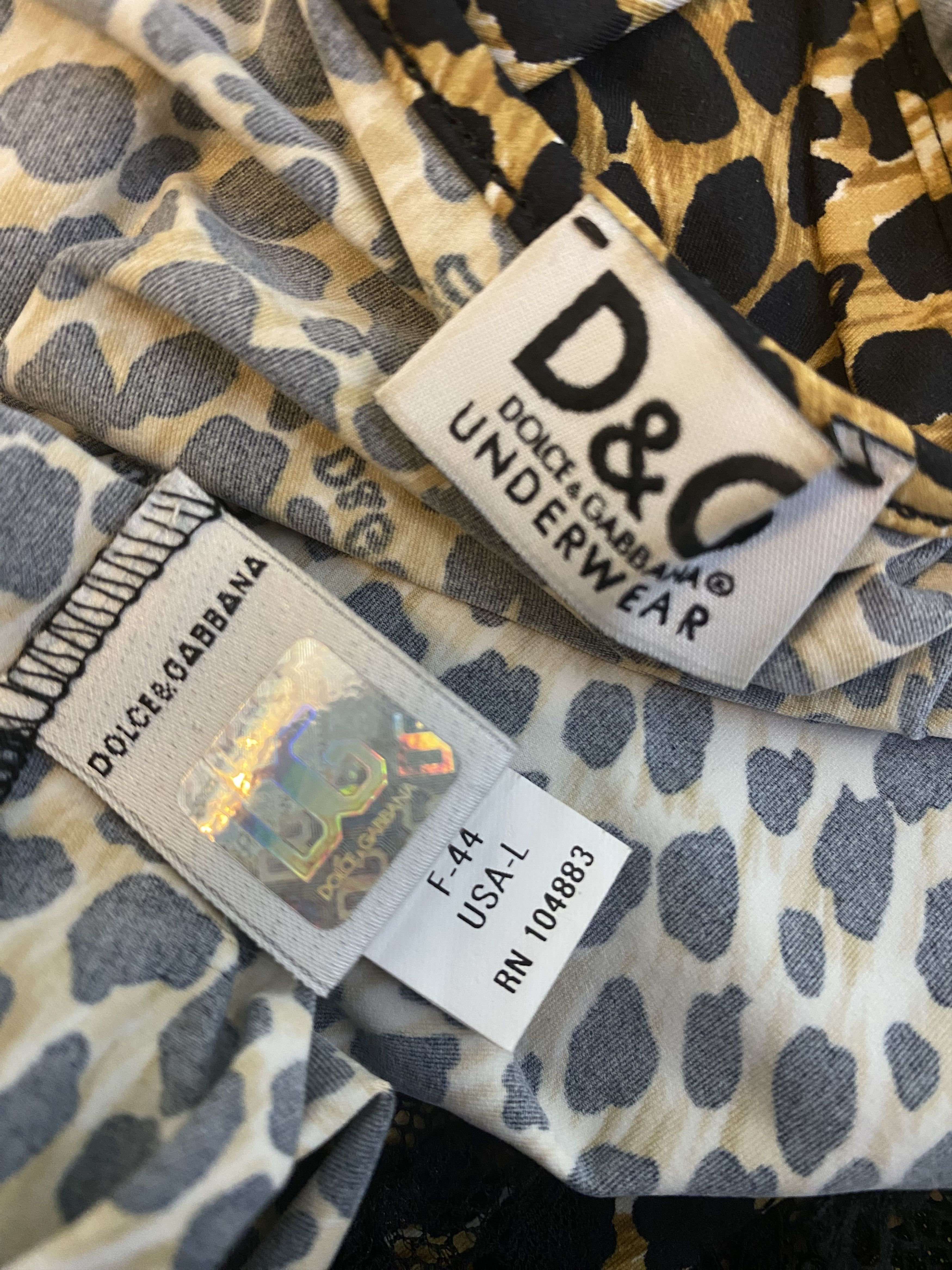 Dolce & Gabbana Dolce & Gabbana Leopard Lace D&G Animal Print Top Size M / US 6-8 / IT 42-44 - 10 Thumbnail