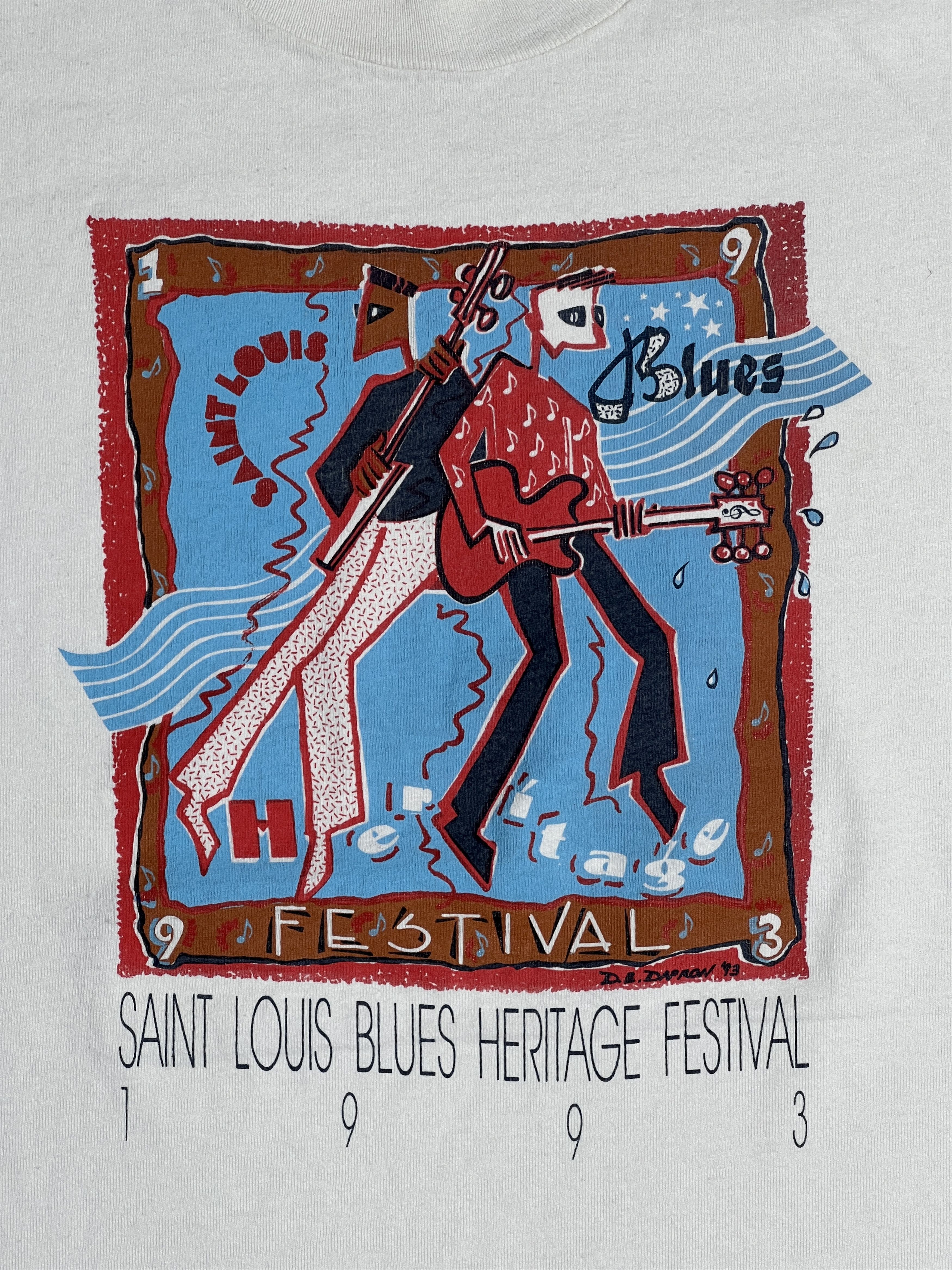 Band Tees Vtg '93 St.Louis Blues Heritage Festival Promo (XL) GTME177 Size US XL / EU 56 / 4 - 2 Thumbnail