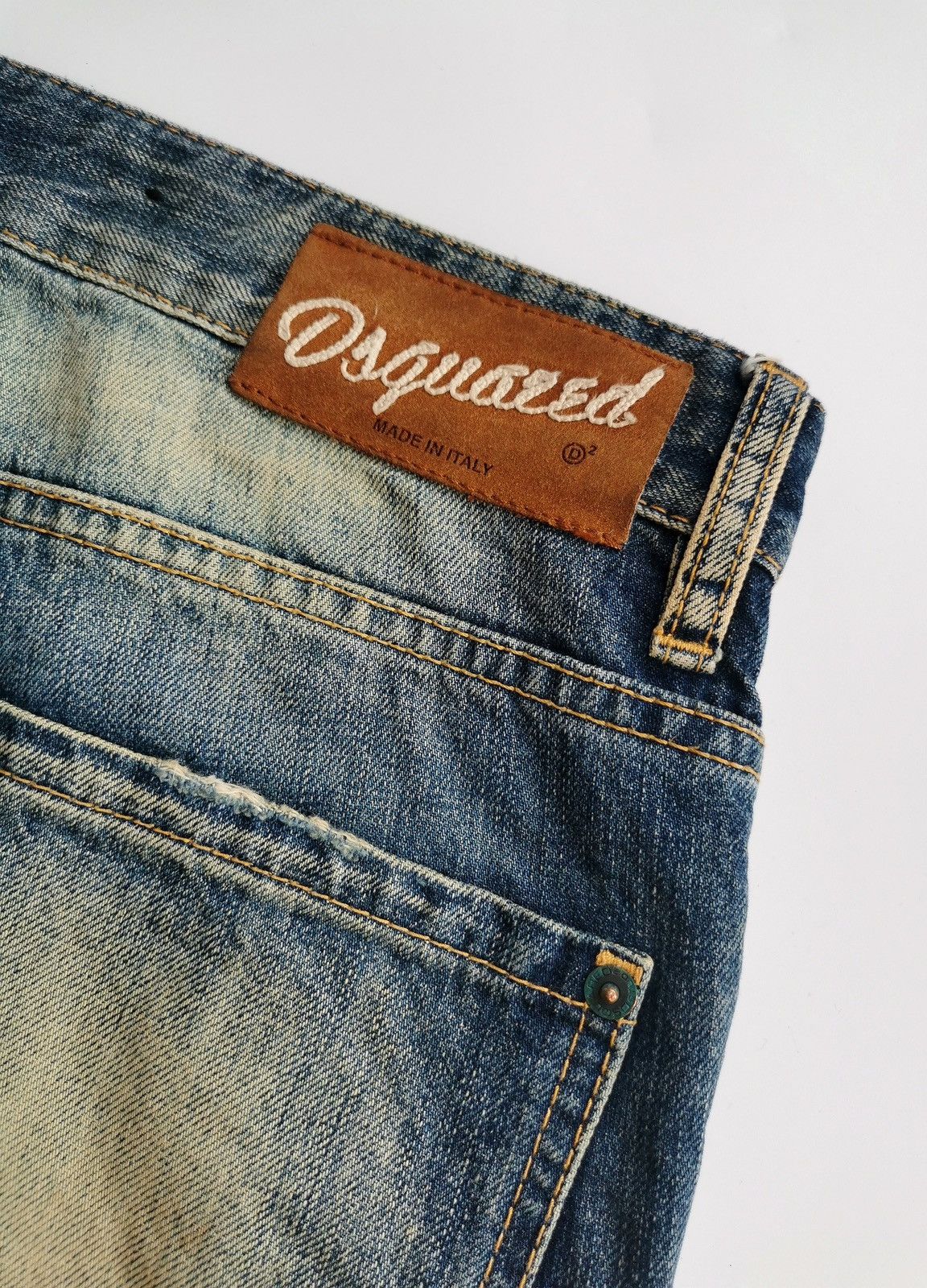 Dsquared2 Thrashed Punk Pin Needle Mud Dsquared2 Distressed Jeans Size US 33 - 11 Thumbnail