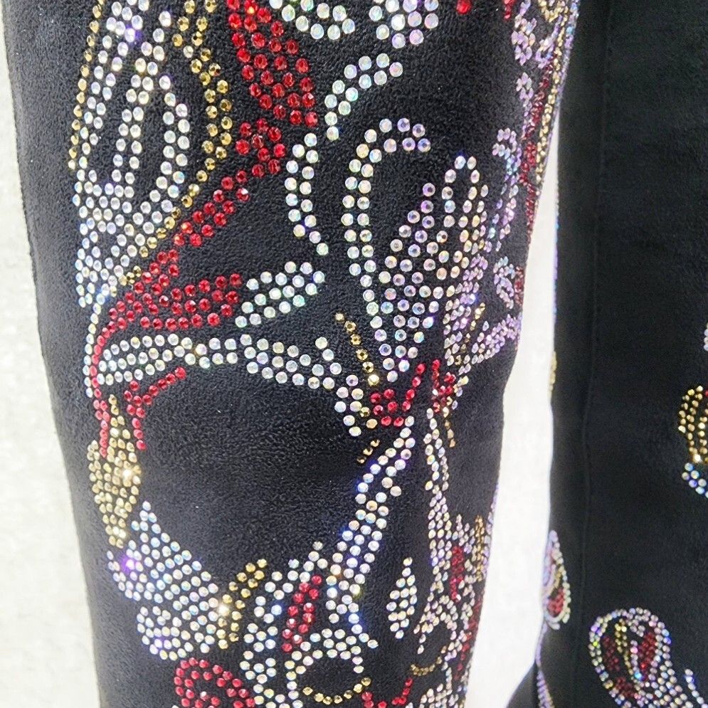 Other MUERTO Country Western Cowgirl Boots Sparkling Iridescent Rh Size US 10 / IT 40 - 9 Thumbnail