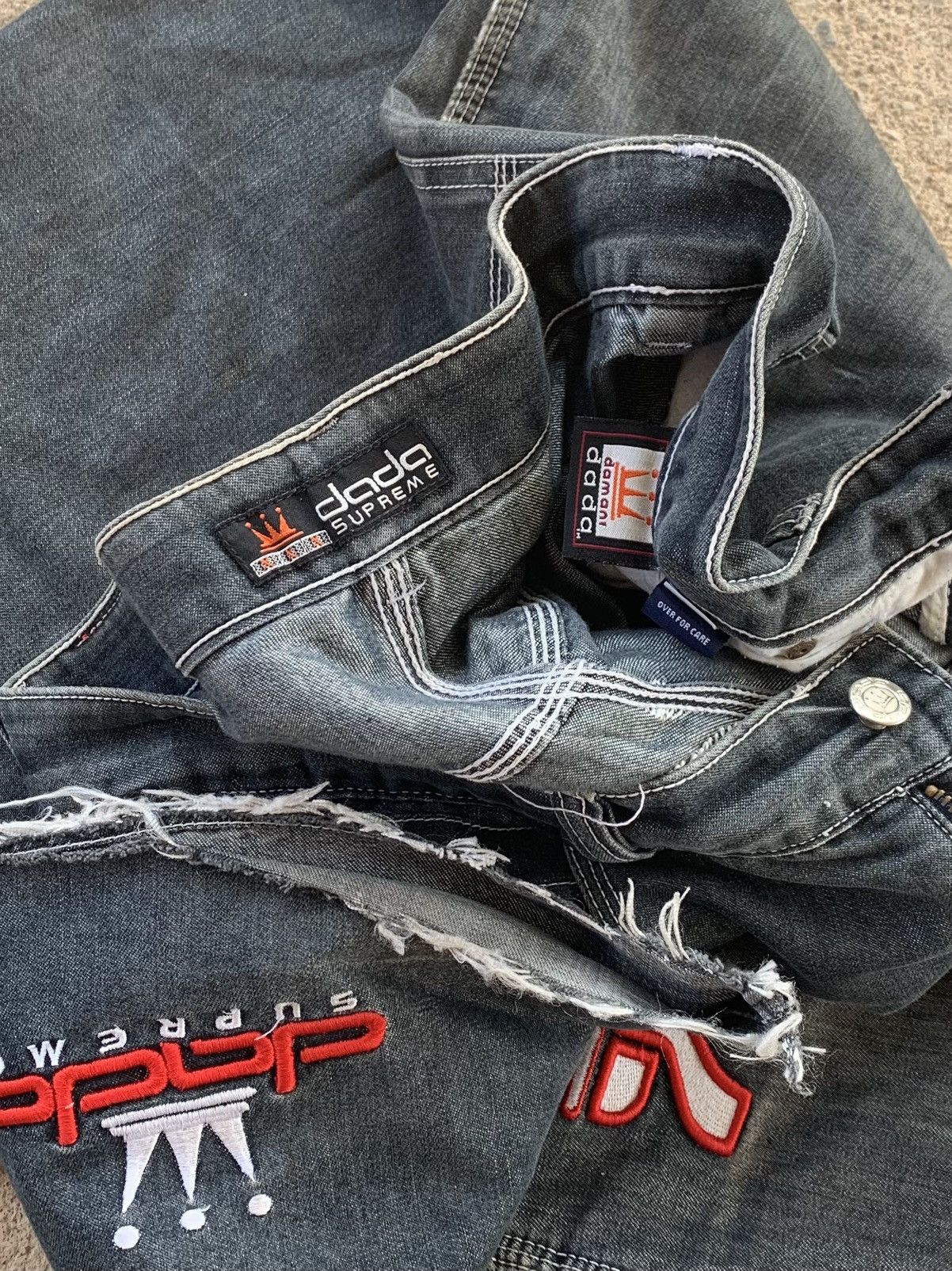 JNCO × Vintage Vintage Y2K Dada supreme carpenter baggy jeans Size US 36 / EU 52 - 9 Thumbnail