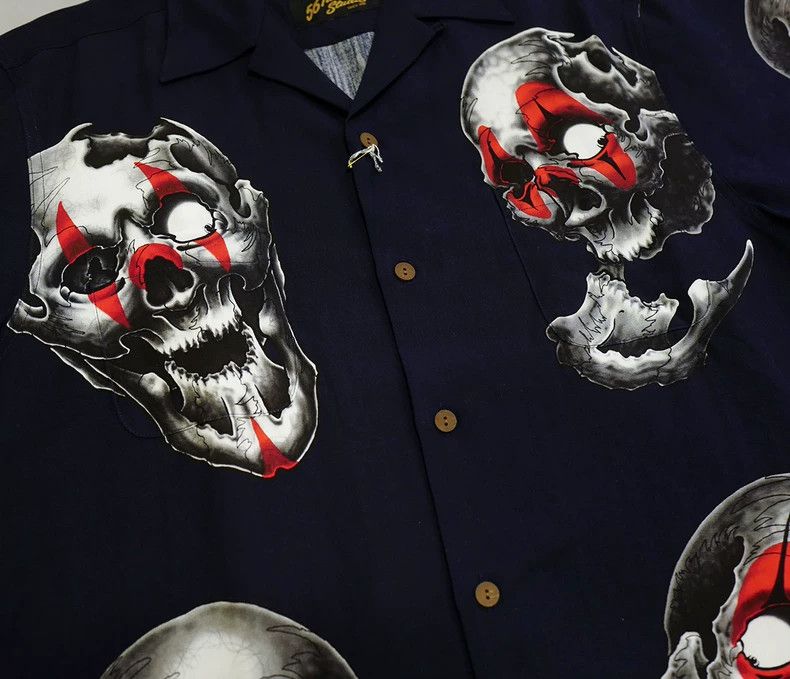 トップス WACKO MARIA 56 TATTOO HAWAIIAN SHIRT Wacko Maria - 56 Tattoo Studio / Hawaiian Shirt Short Sleeve | HBX