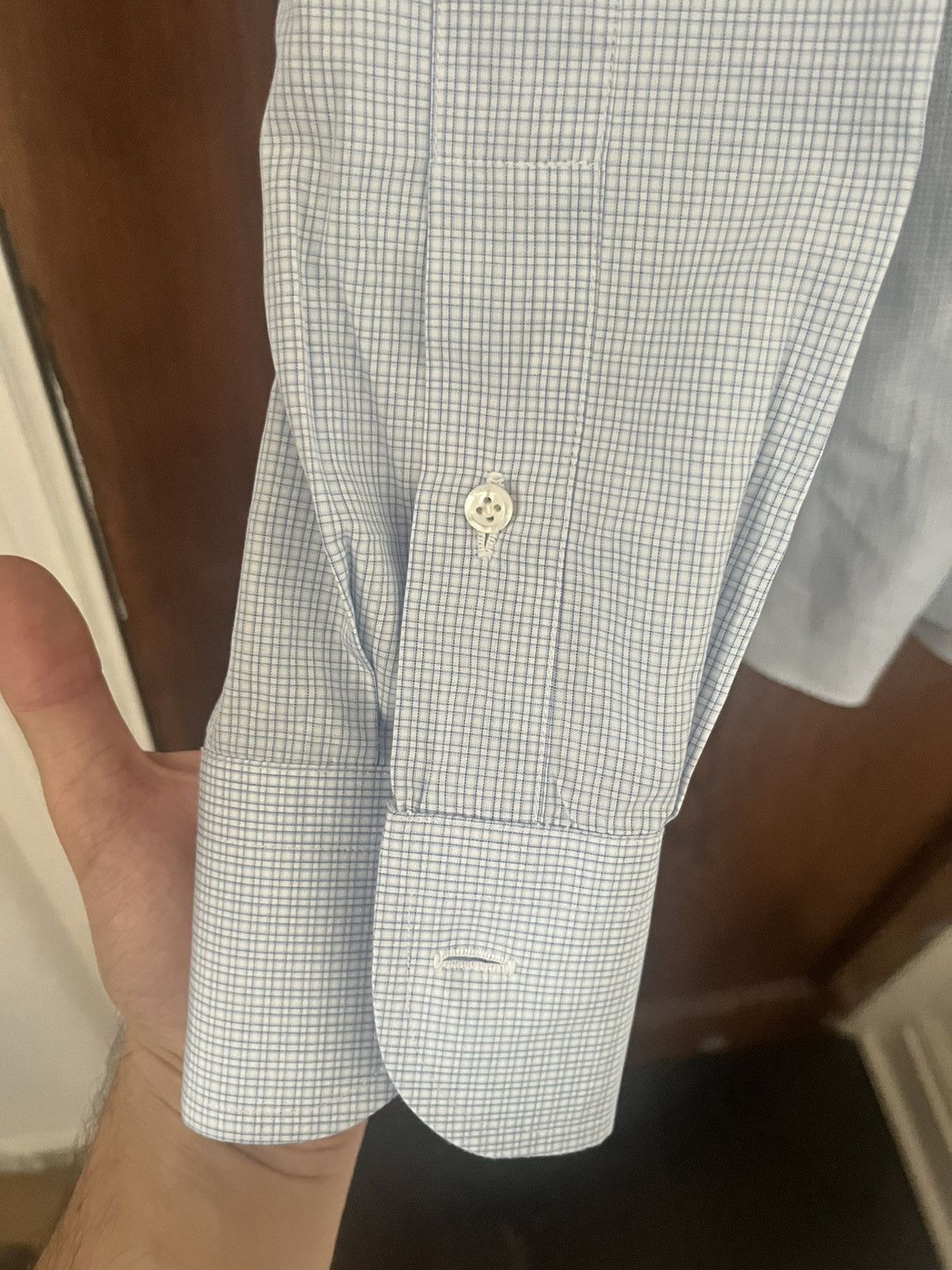 Cesare Attolini Cesare attolini blue and white shirt size 38 15 Size US S / EU 44-46 / 1 - 3 Thumbnail