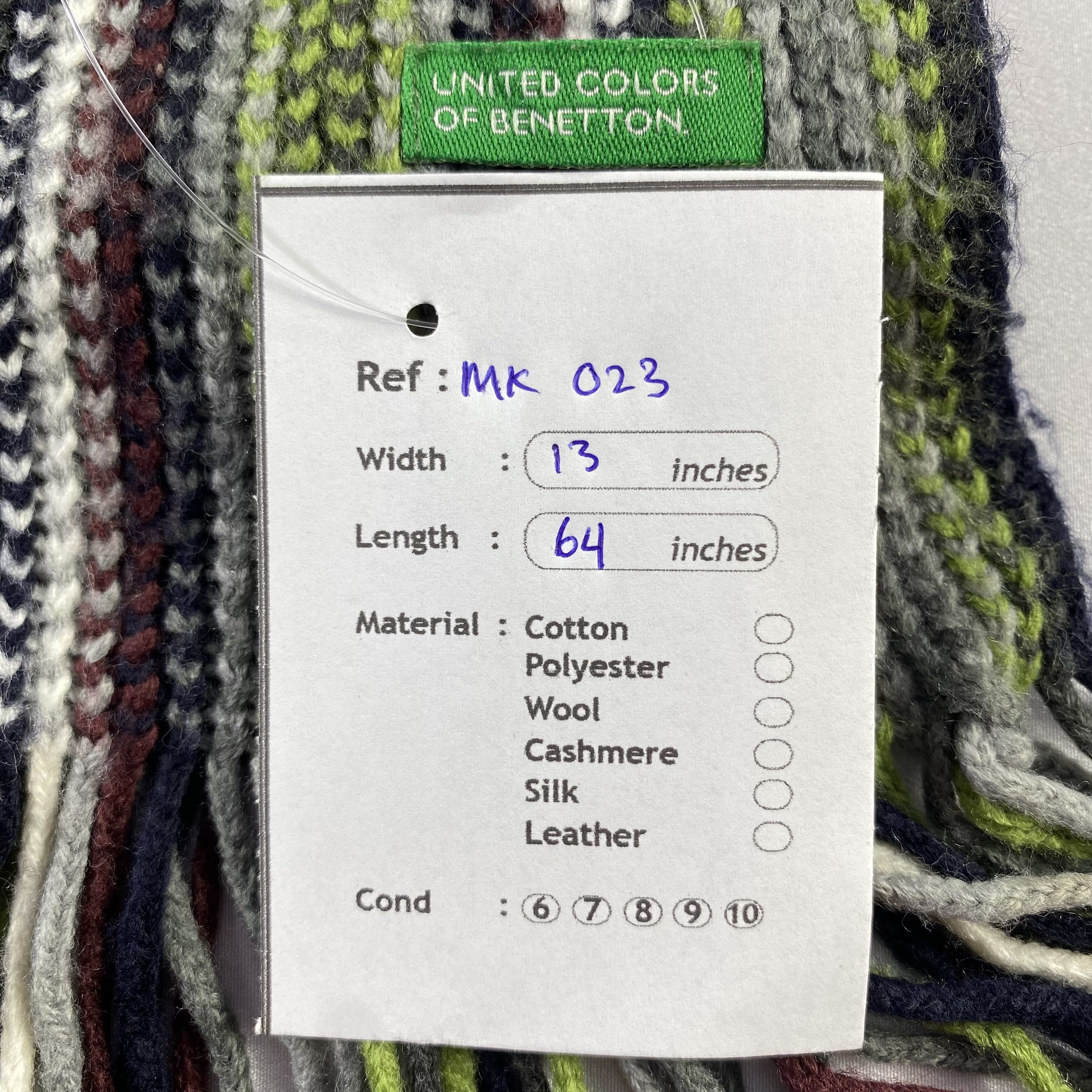 United Colors Of Benetton United Colors Of Benetton Scarf Neck Wrap Muffler Size ONE SIZE - 6 Thumbnail