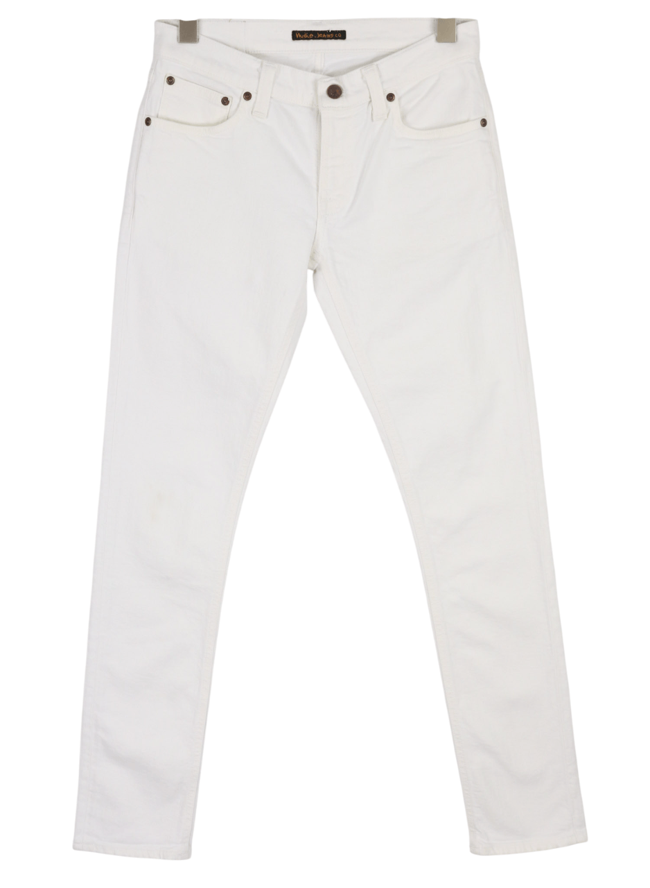 Nudie Jeans LONG JOHN W28/L32 Blazing While Organic Slim 82581 Size US 28 / EU 44 - 1 Thumbnail