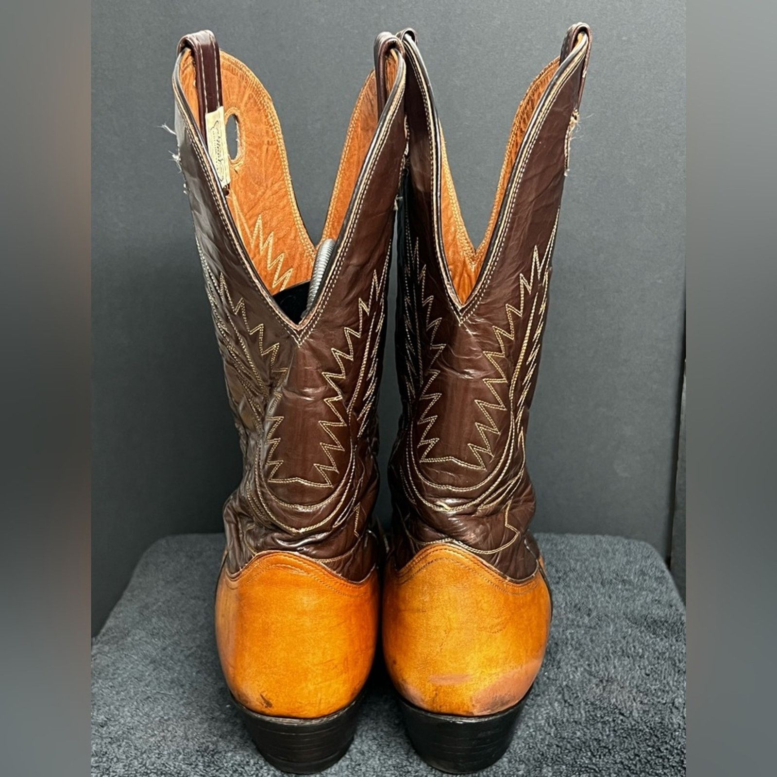 Nocona NOCONA 21200 Cowboy Peanut Butter Tan Leather Boots Men 13 D Size US 13 / EU 46 - 5 Thumbnail