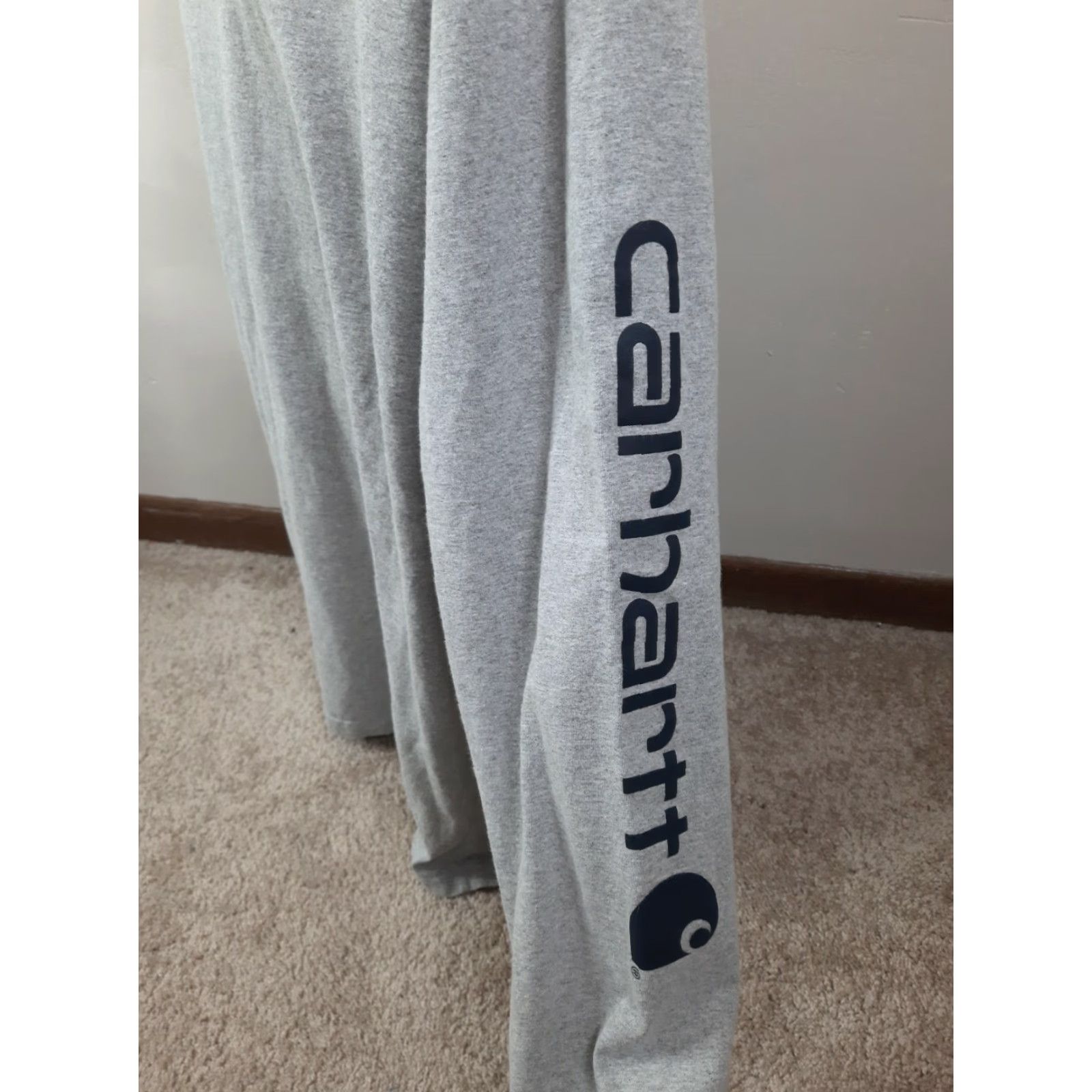 Carhartt VINTAGE Carhartt Shirt 3XL Gray Long Sleeve Logo Spellout Tee Mens Size US XXL / EU 58 / 5 - 3 Thumbnail