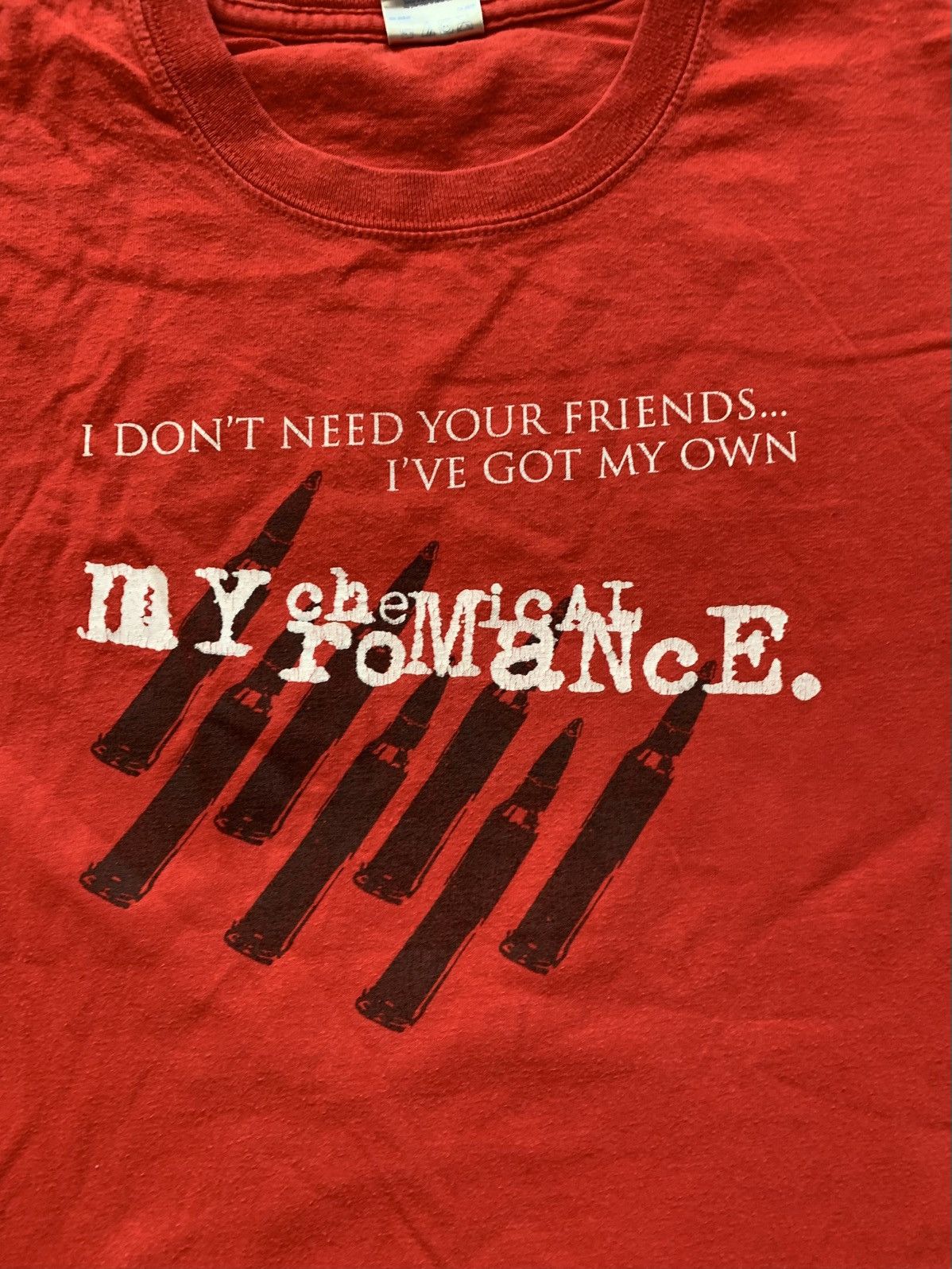 Band Tees 🔥 VINTAGE 00’s MY CHEMICAL ROMANCE I DONT NEED T-Shirt Tee Size US L / EU 52-54 / 3 - 3 Thumbnail