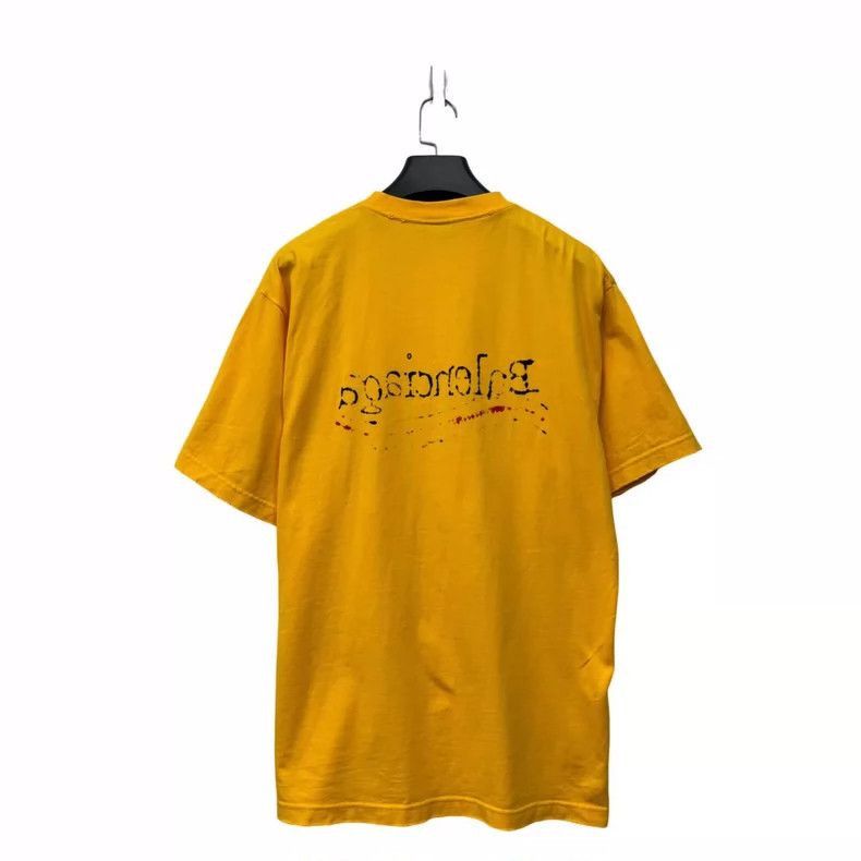 Balenciaga Balenciaga Yellow Short Sleeve T-Shirt XXS Size-2506 Size US XXS / EU 40 - 2 Thumbnail
