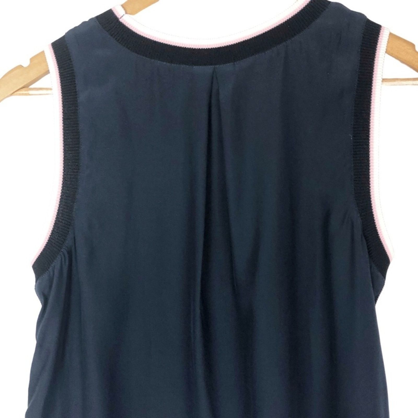 Cinq a Sept New with tags Cinq A Sept Women’s Nicola Striped-Trim Tank Size XS / US 0-2 / IT 36-38 - 12 Thumbnail