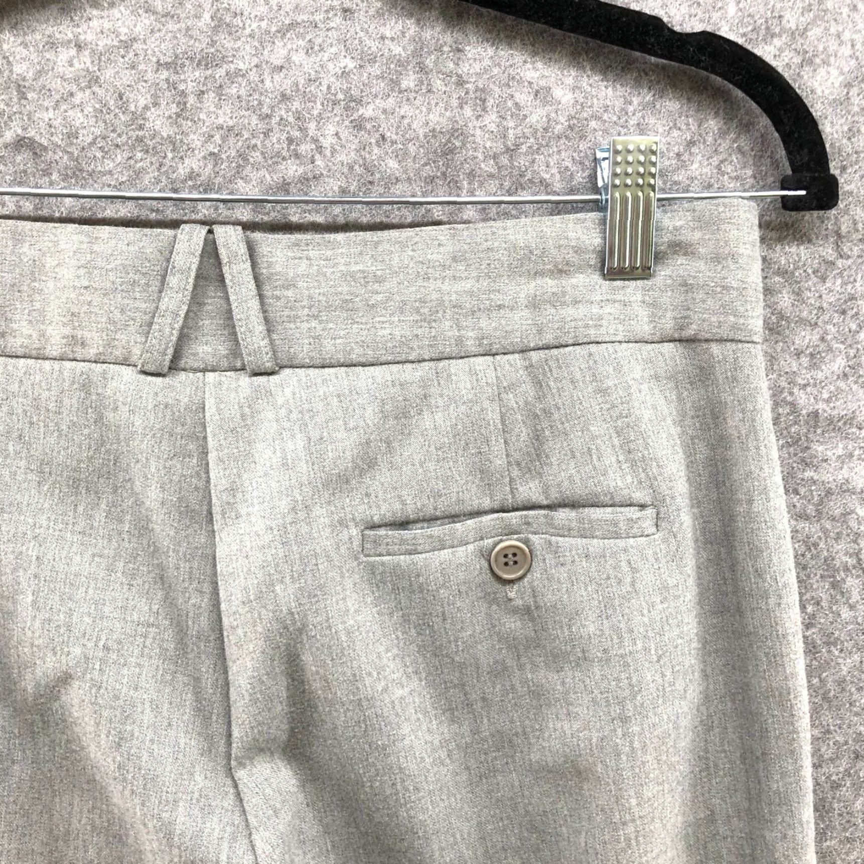 Bcbgmaxazria BCBG Maxazria Flare Dress Pants Womens 4 Mid Rise Gray Bootcut Workwear Career Dress Pants Size 27" / US 4 / IT 40 - 6 Thumbnail